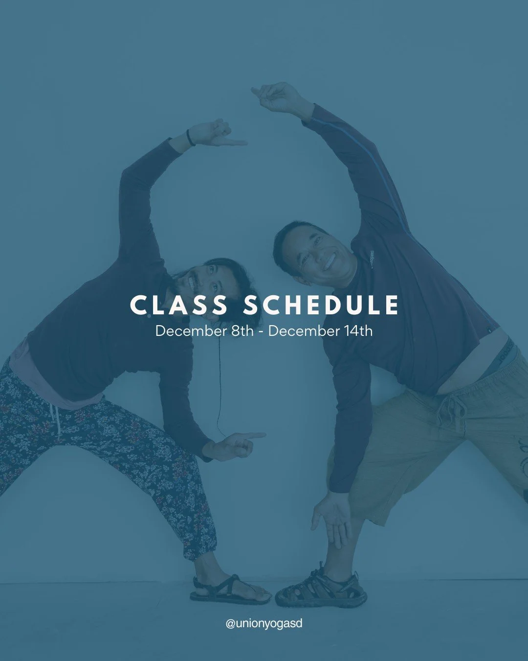 Flow with us all week long 💙

From slow mornings to active evenings, there&rsquo;s a class for every energy. Check out our weekly schedule and come move, breathe, and reset with us.
