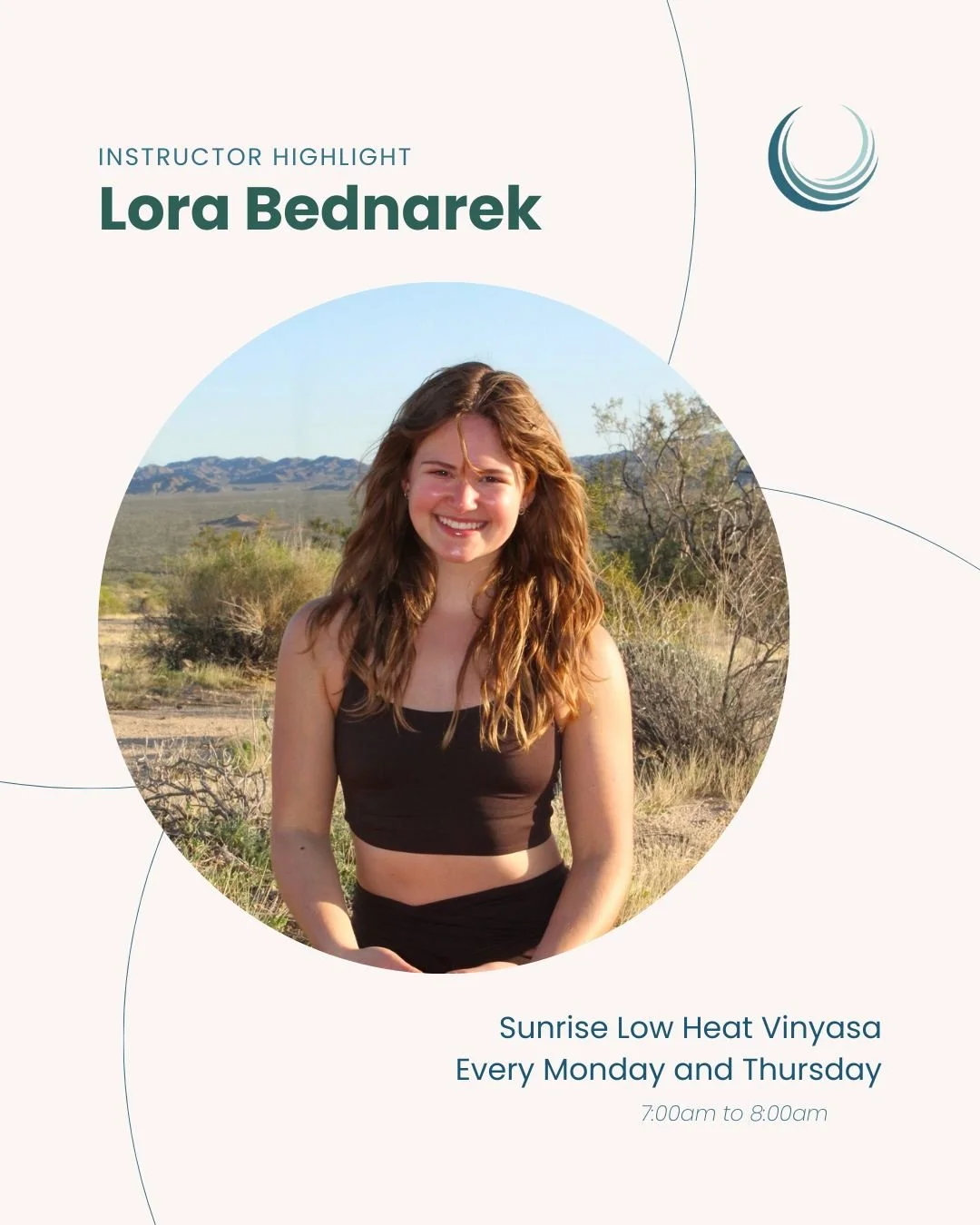 Meet Lora ✨ a 200-hr trauma-sensitive Vinyasa teacher whose practice blends movement, nervous system awareness, and self-study. Neuroscience student, researcher, and lover of yoga as a space for healing + growth. 

We&rsquo;re so excited to welcome h