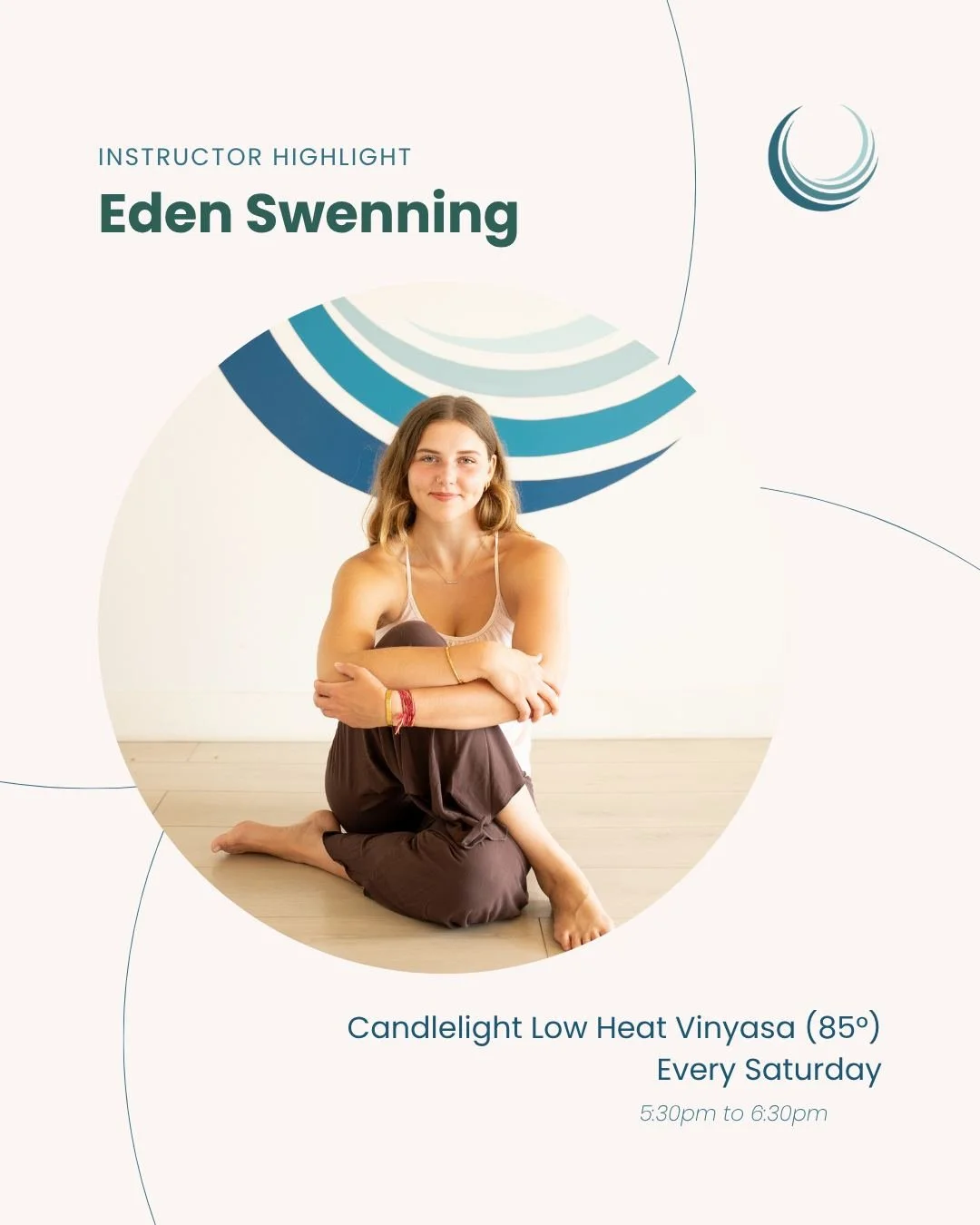 Meet your new instructor: Eden ⭐

Born and raised in Palm Springs and currently studying Biology at Point Loma Nazarene University, Eden brings a science-backed approach to her teaching, prioritizing anatomy and function in every flow.
She grew up wi