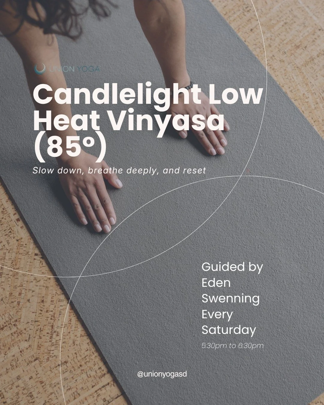 Slow down. Drop in. Turn up the warmth.

Our Candlelight Low Heat Vinyasa is the perfect blend of movement and stillness. Flowing by candlelight at a gentle 85&deg;. 

See you on the mat 💙