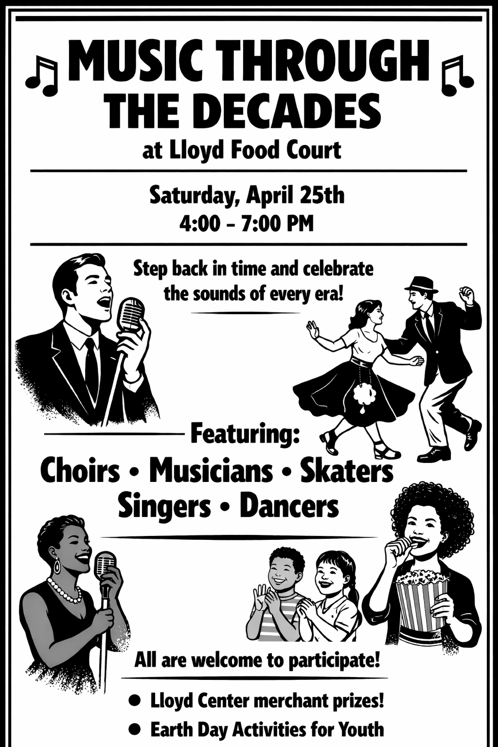 Sing and Skate at Lloyd Food Cart