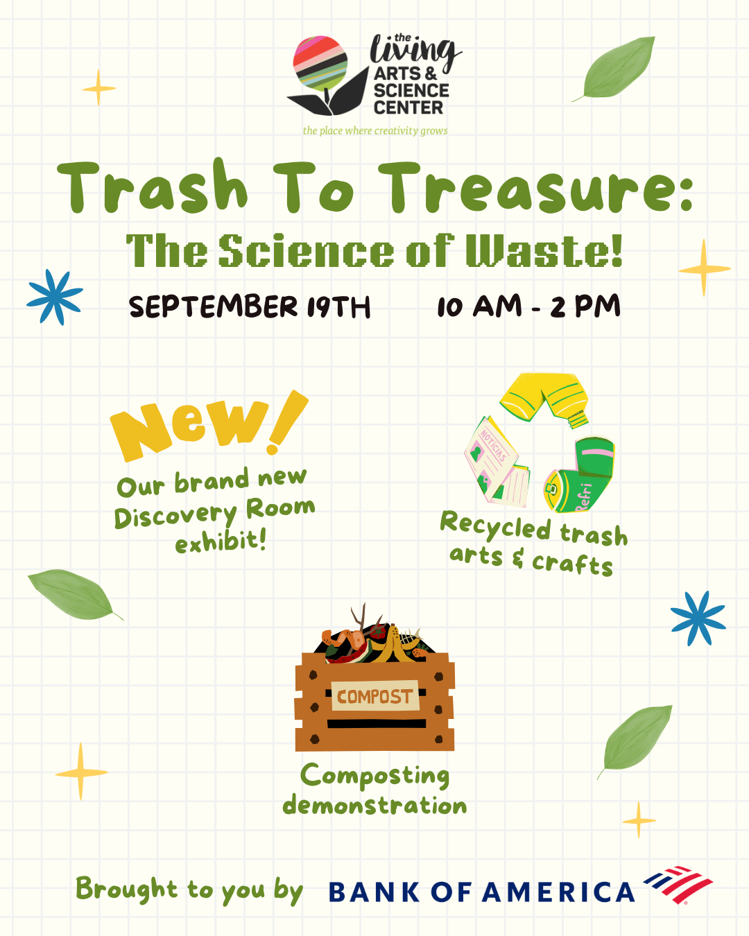 September Discovery Saturday: Trash to Treasure