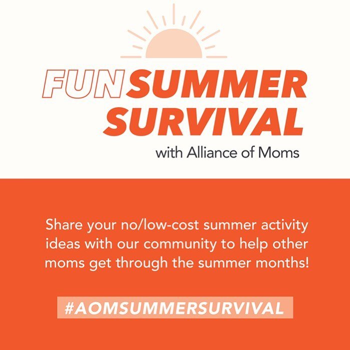 Mamas, it's Summer. Kids are out of school, the weather is warm, and we're looking for no/low-cost summer activities to share with our young parenting clients as they look to keep their kids engaged and busy! What's getting you and your family by thi