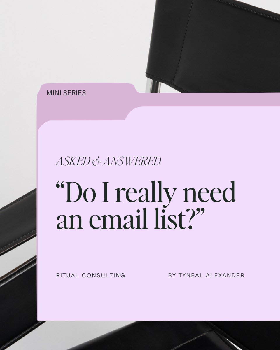 Yes, you still need an email list. I know it might feel old-school, but it&rsquo;s one of the only marketing tools you fully own.

It doesn&rsquo;t need to be complicated. Just start. Create something valuable, make it easy to sign up, and nurture yo