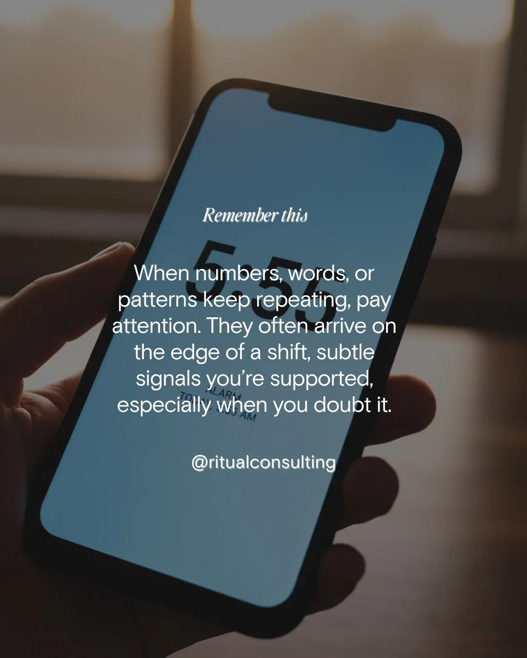 Guidance isn't always obvious. Sometimes it's subtle.
Patterns, numbers, repeated words, all small ways the Universe reflects back reassurance. Even in doubt, know you are supported. ✨

Take a moment today to ask: what signs have been appearing for m