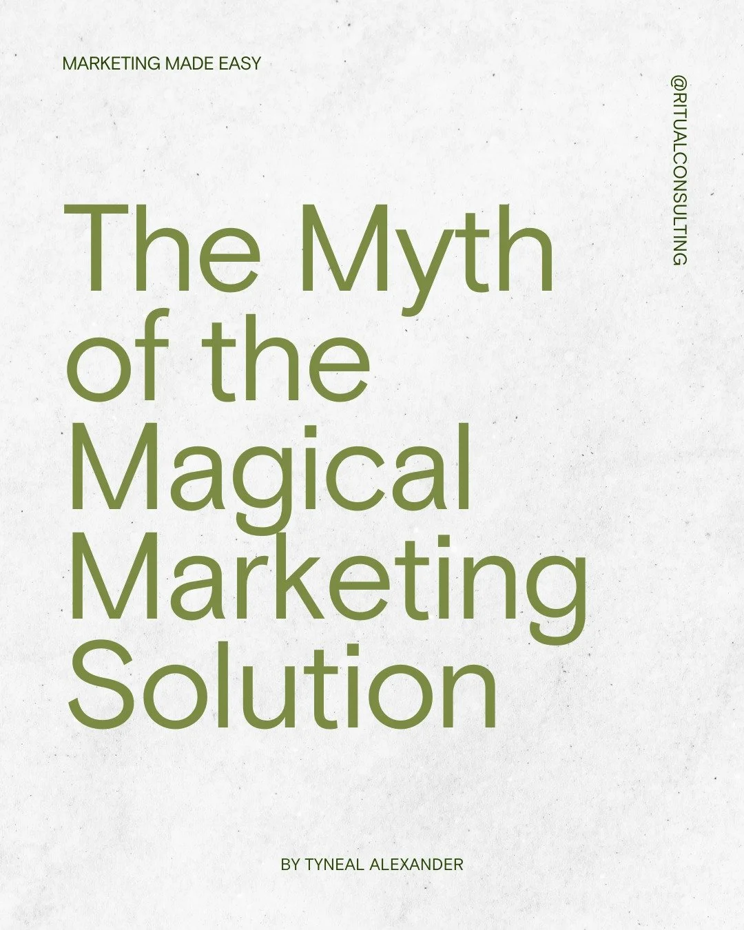 I&rsquo;m sorry to be the one to share this with you, but there&rsquo;s no silver bullet when it comes to marketing.

It&rsquo;s not about finding one perfect tool or one perfect strategy. 

It&rsquo;s about finding what fits your business, your ener