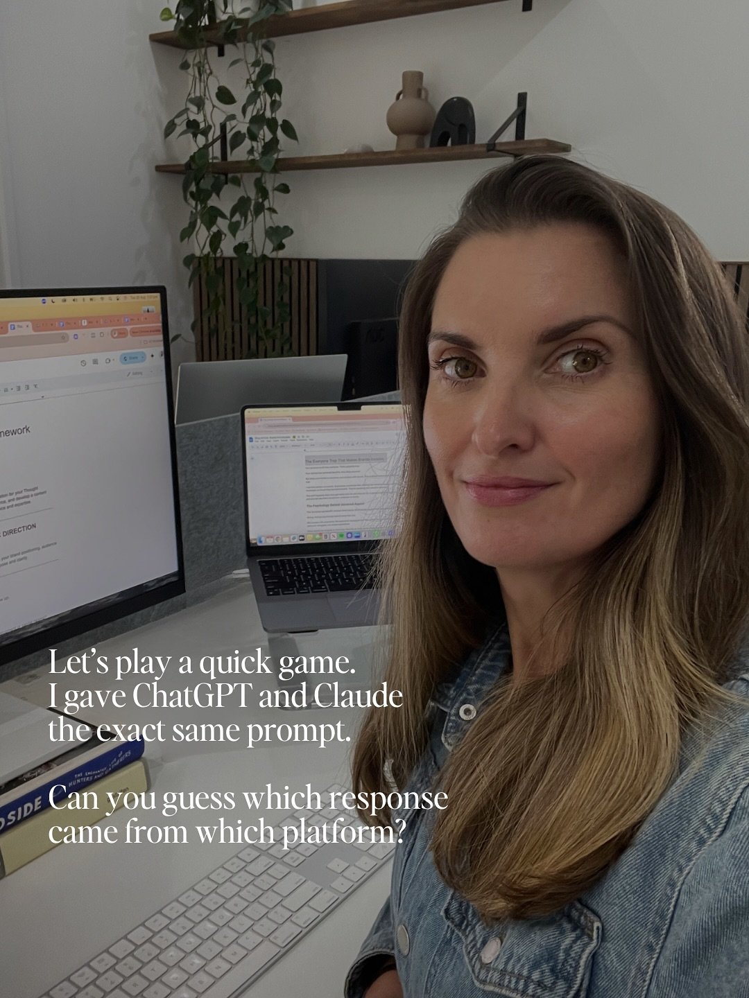 There&rsquo;s a lot of conversation at the moment about ChatGPT vs Claude.

People switching, sharing opinions and trying to figure out which one is &ldquo;better&rdquo;.

So I wanted to have a bit of fun and test something.

I gave both platforms th