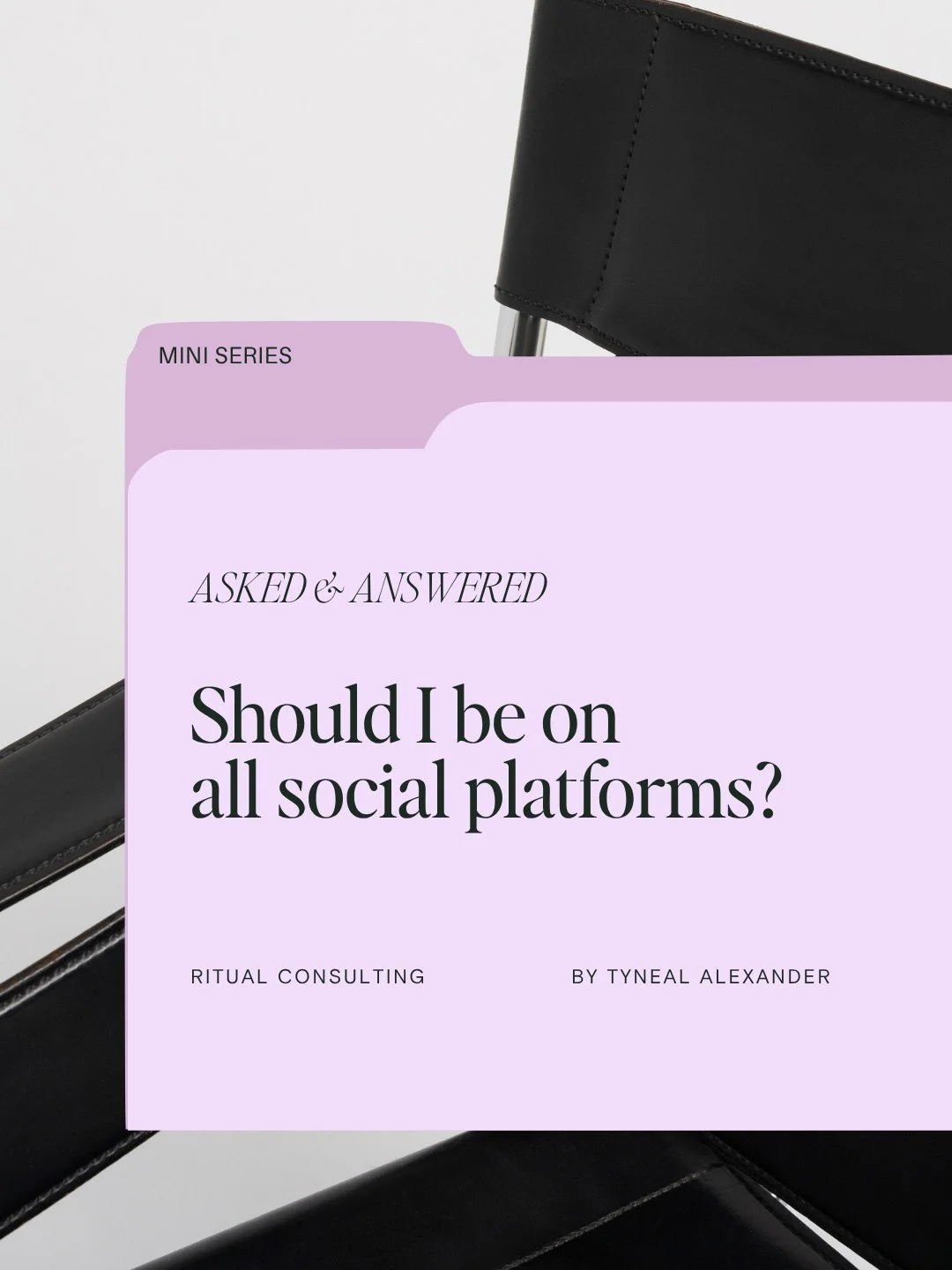 I often get asked how many platforms do I need to be on? 

Instagram, TikTok, Threads, LinkedIn, YouTube, email, podcasting&hellip; I get it, the list is endless.

But despite what Gary Vee says, I don't think this means you need to be everywhere.

Y