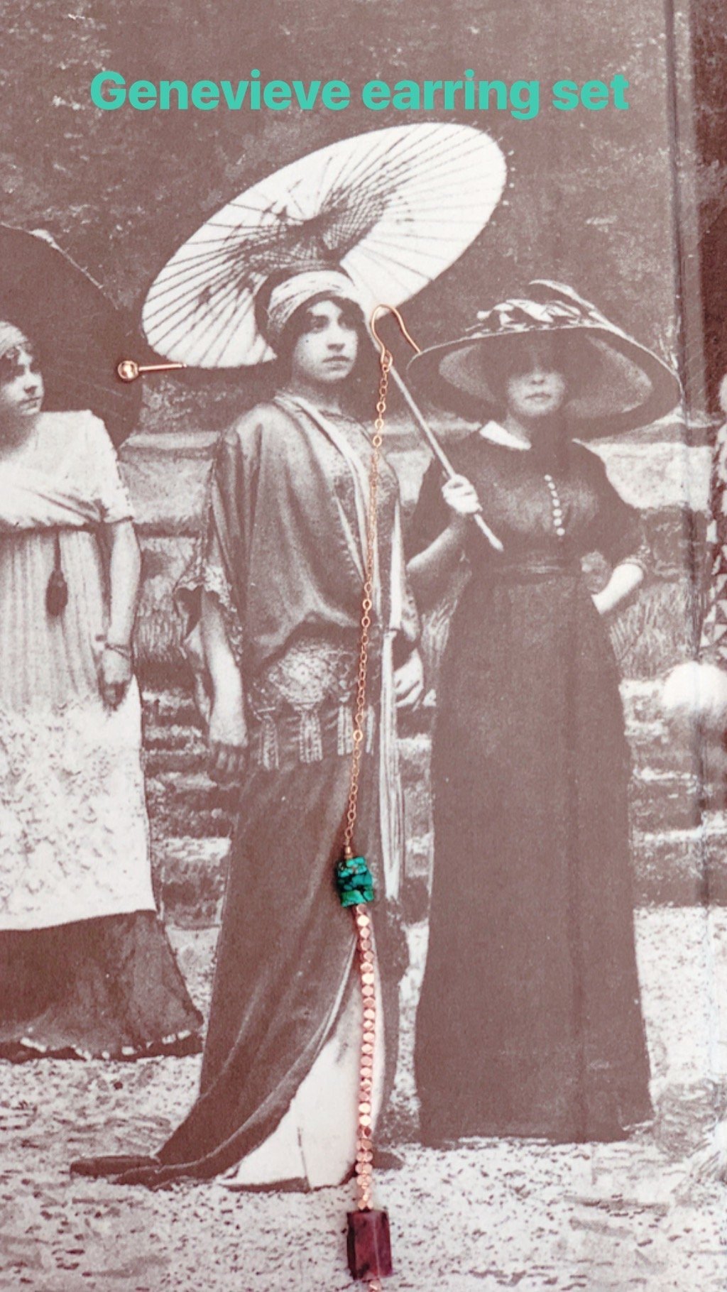 GENEVIEVE Earring Set Hanging On Display