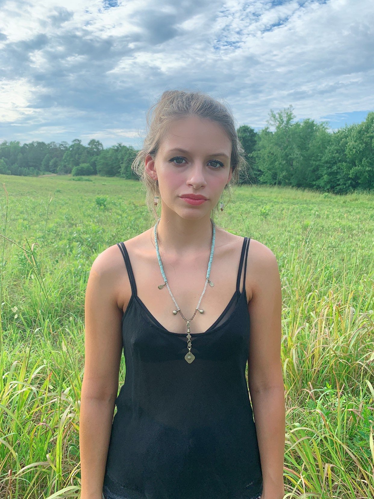 ROSALEN Necklace On Model