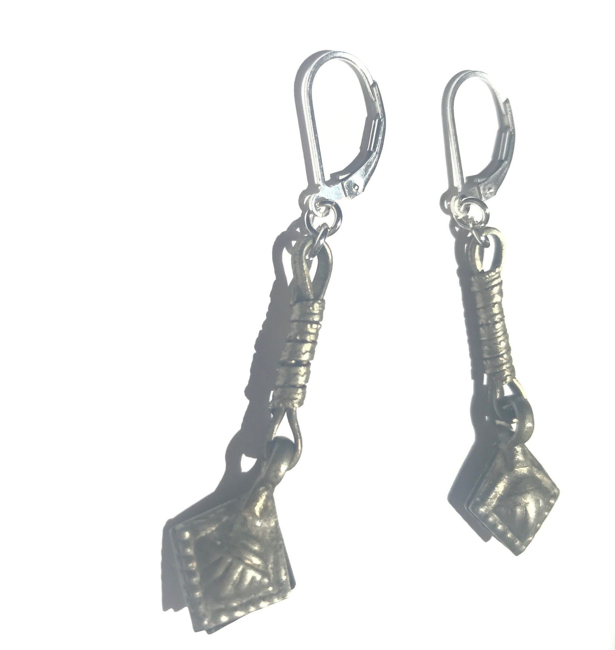 HARP Flutter Drop Earrings Angle View