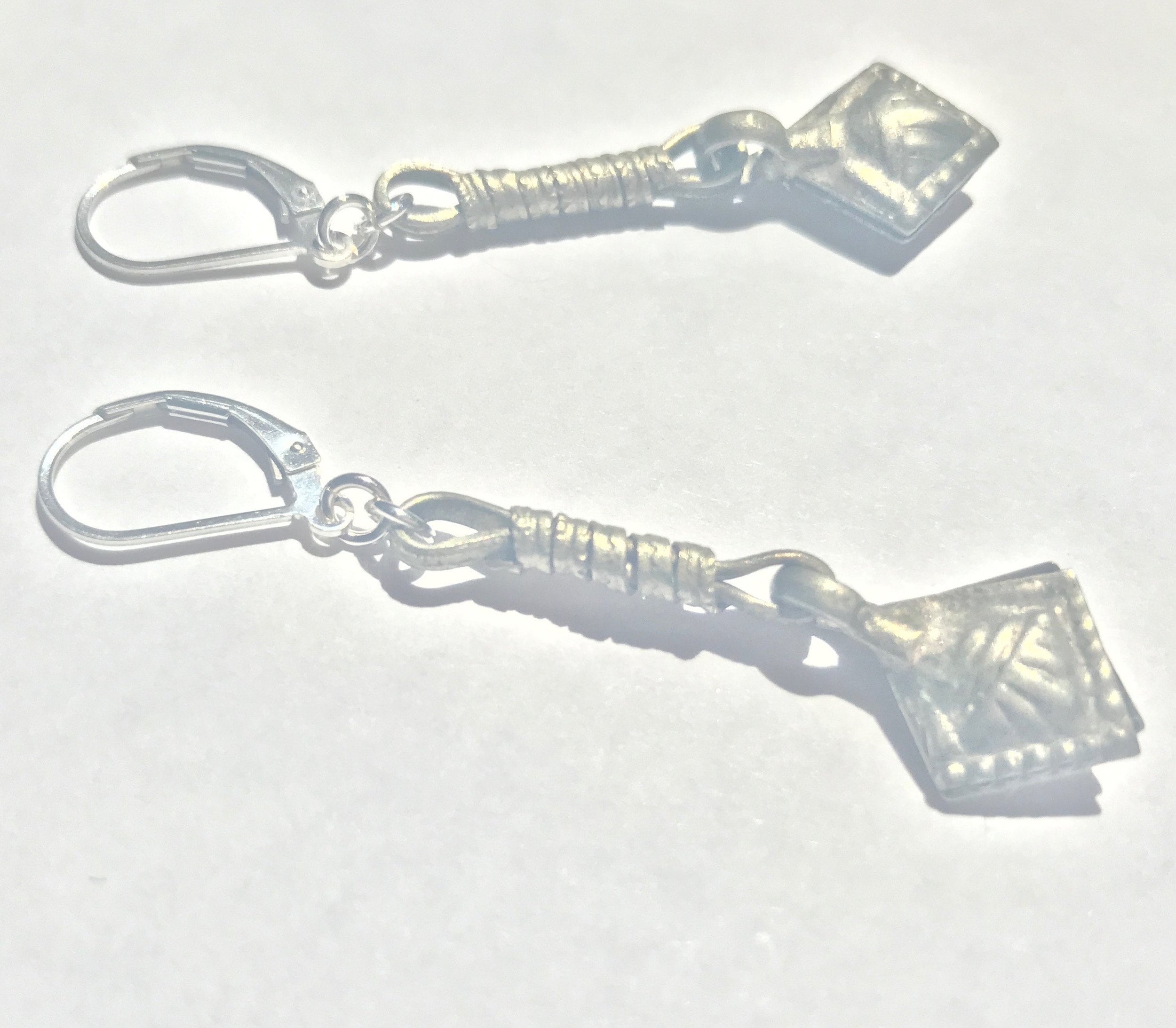 HARP Flutter Drop Earrings Top Side View