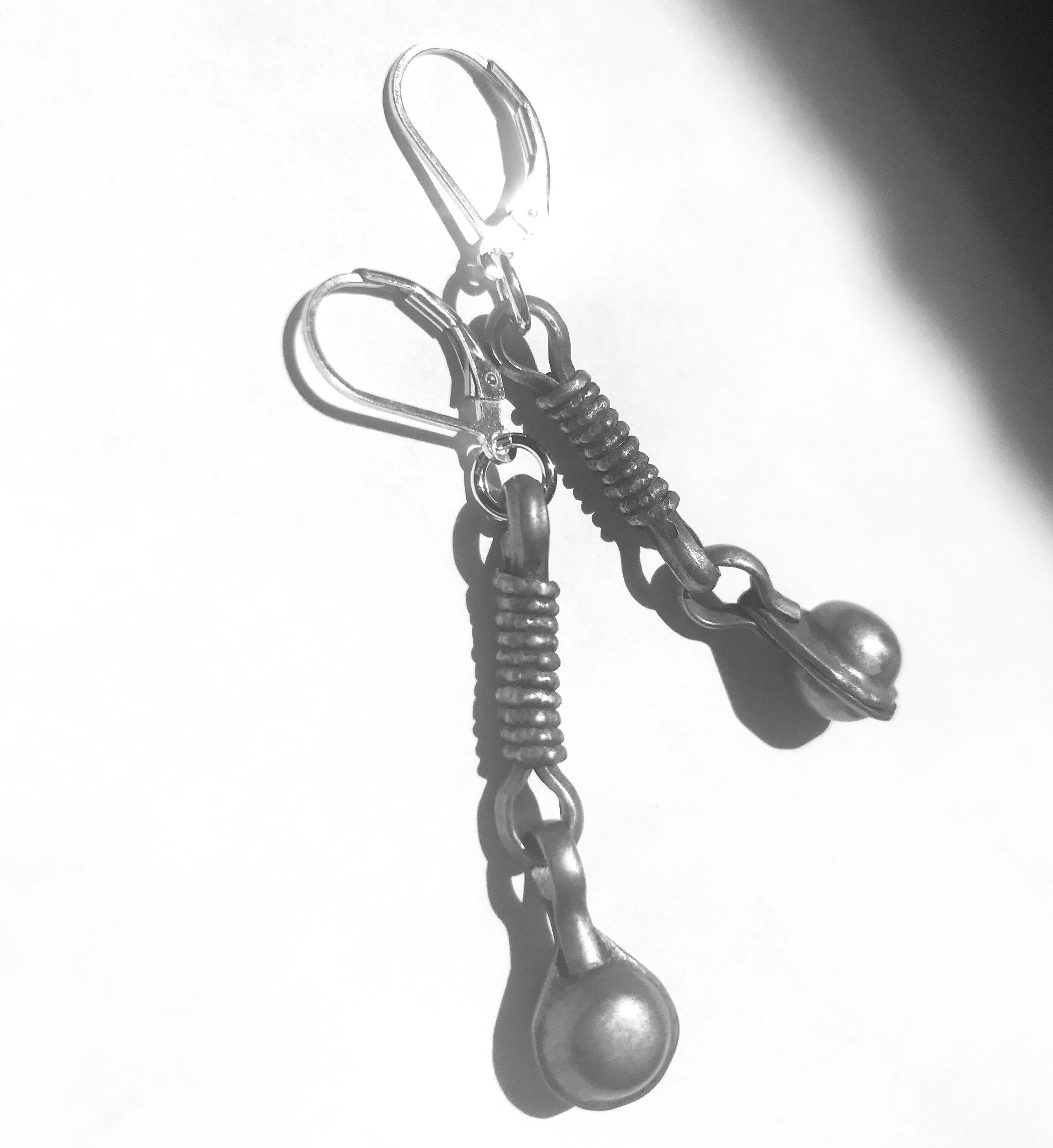 CHARLOTTE Flutter Drop Earrings Top Angle View