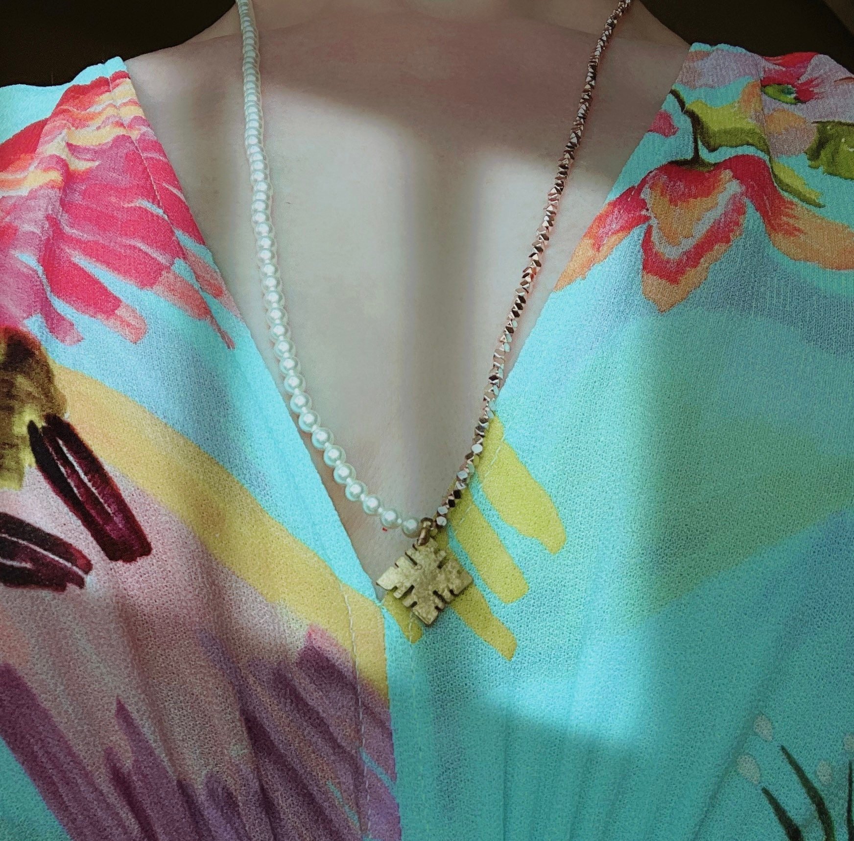 OLIVIA Wrap Necklace Model Wearing