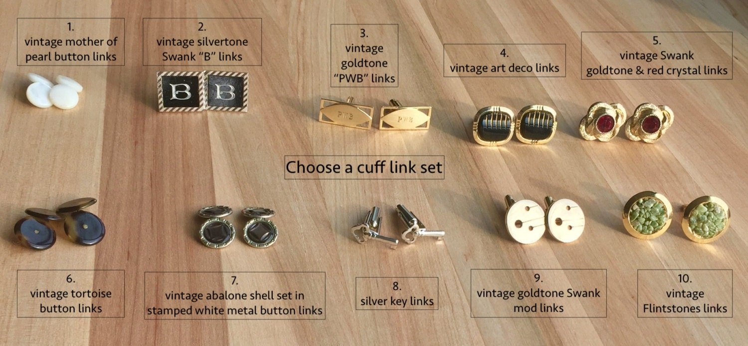 DREW French Cuff Set Material Choices