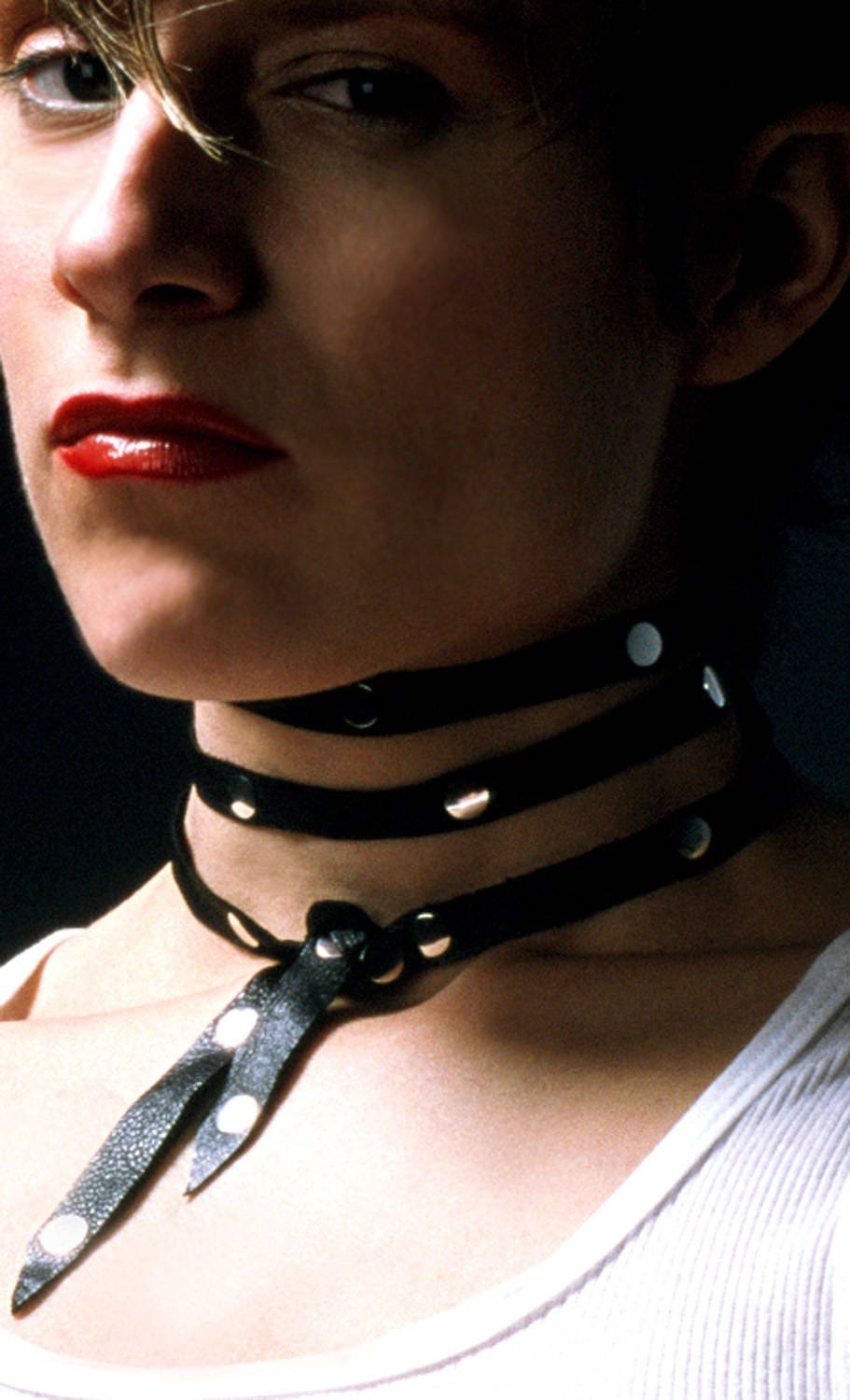 ALEX Snake Wrap Model Wearing Around Neck Up Close