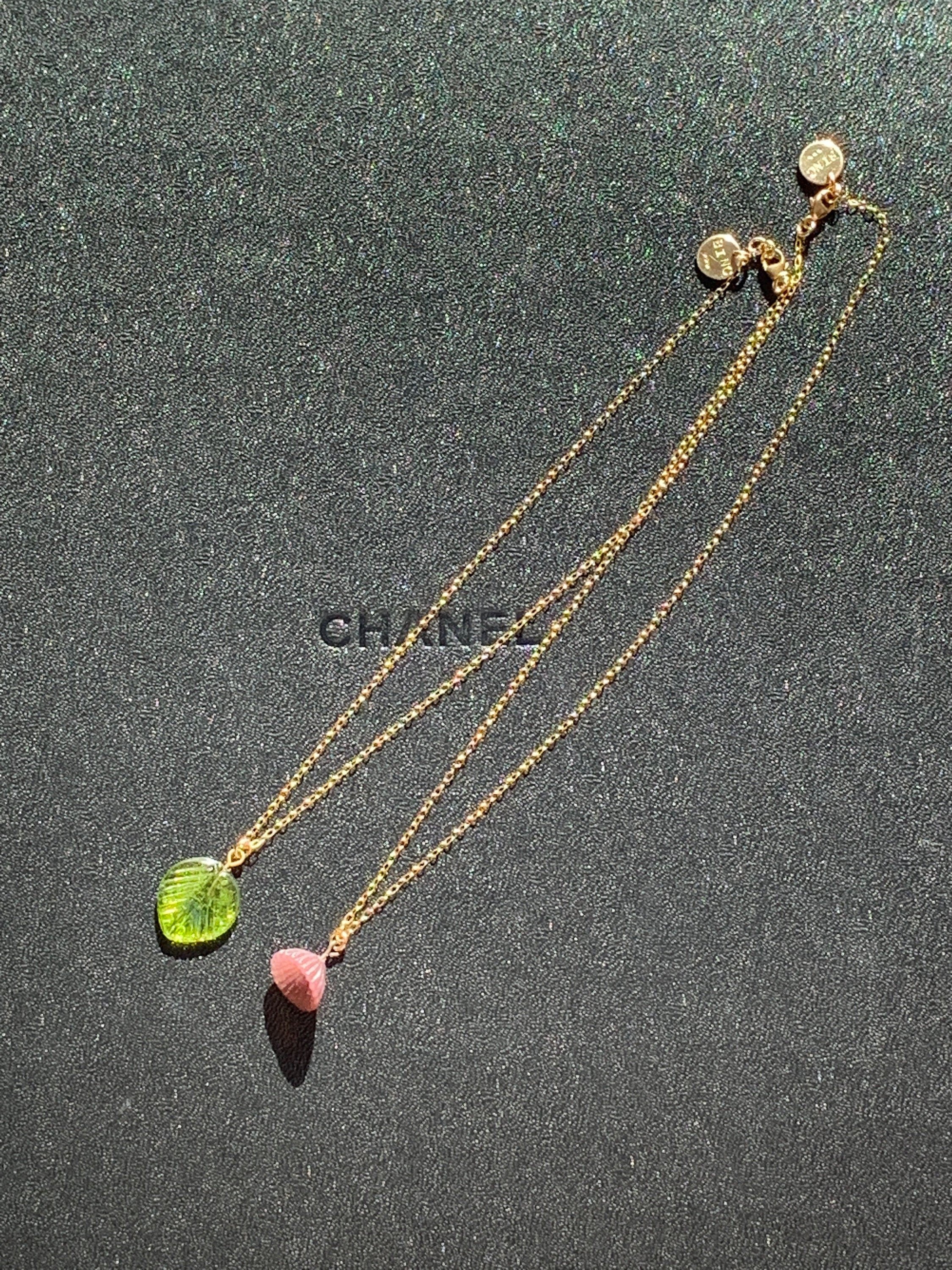 FRUIT HOOPS Necklace/Wrap Bracelet Combo Top View
