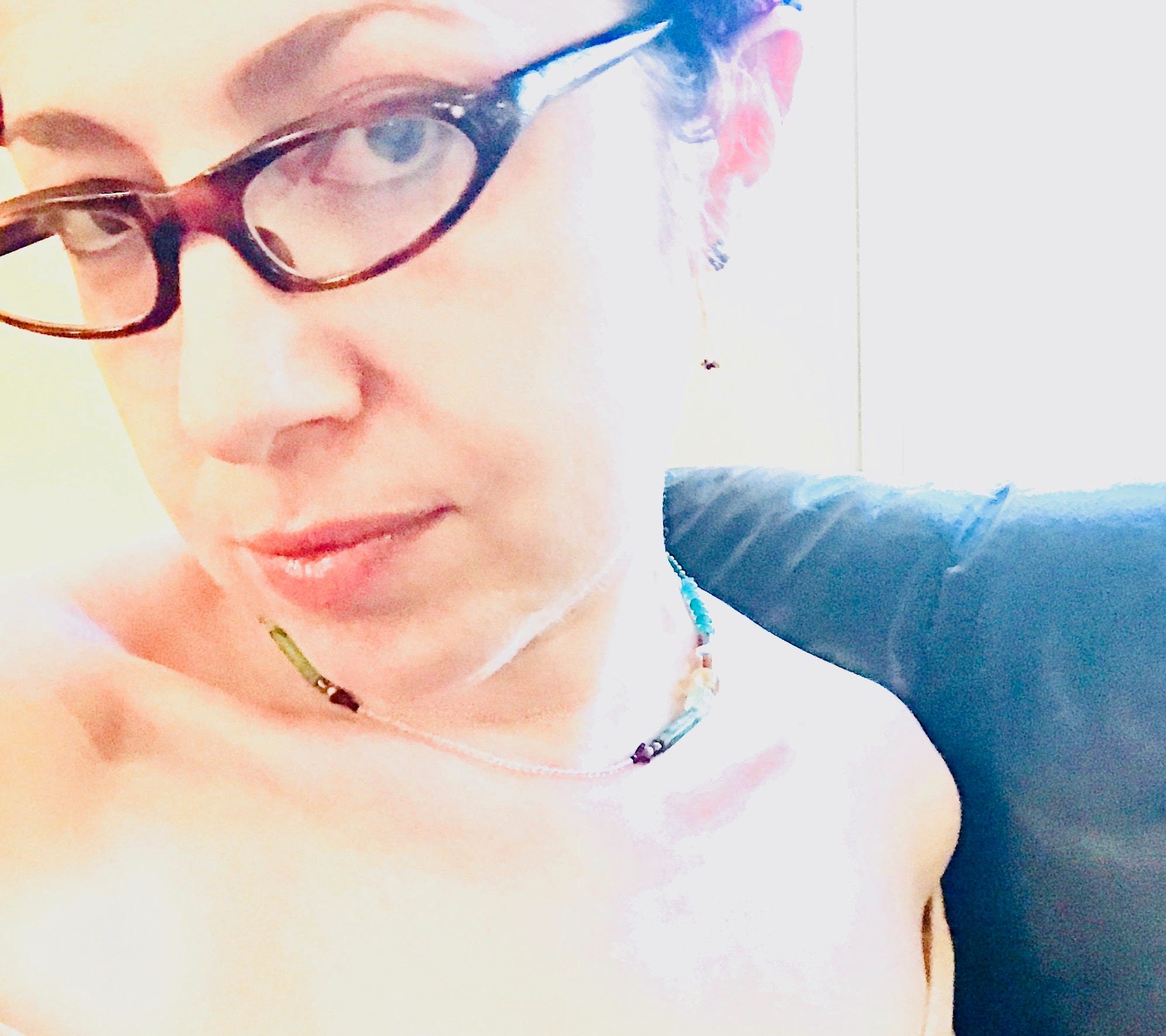 WEST Choker Necklace Model Wearing
