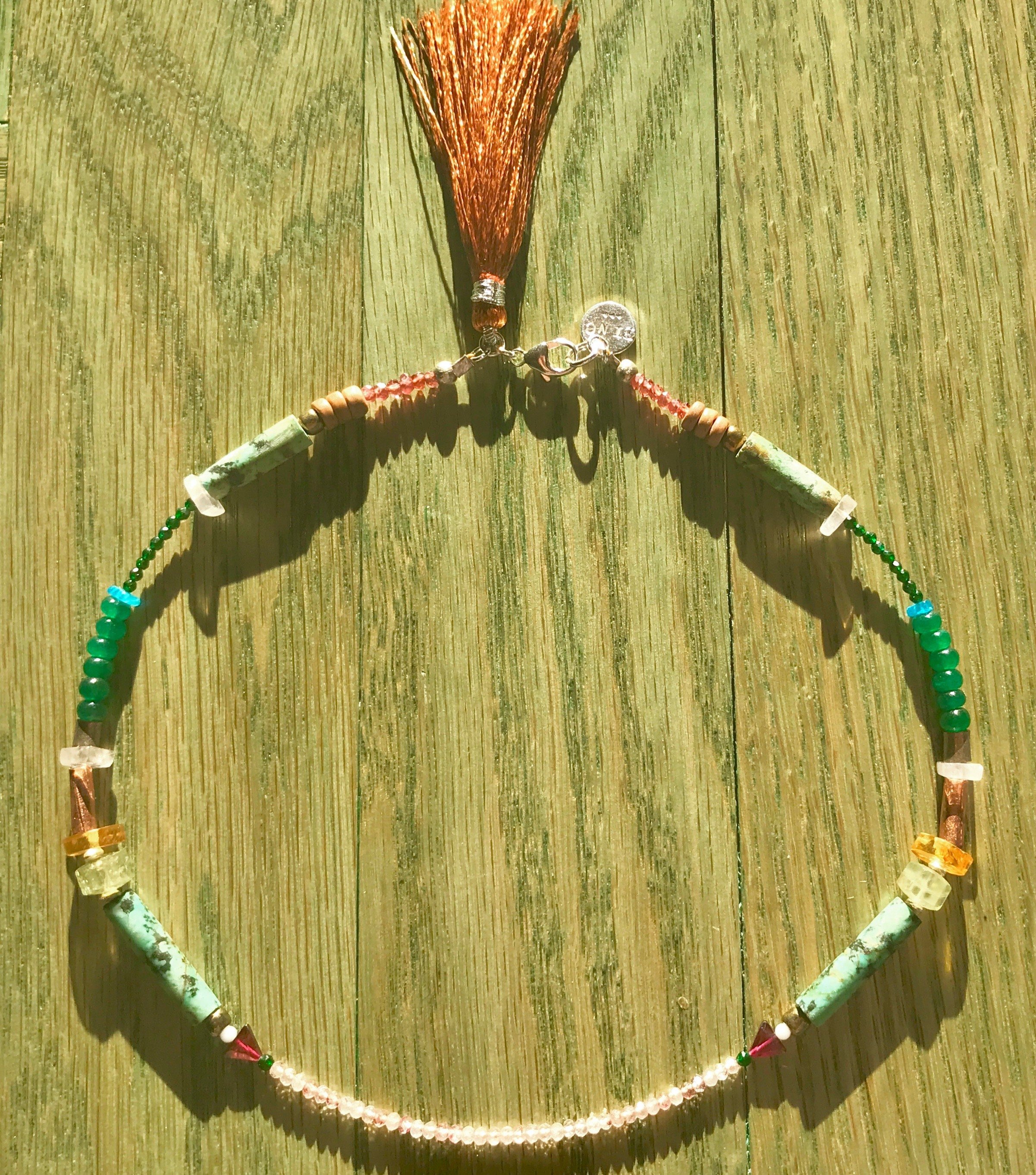 WEST Choker Necklace Top View