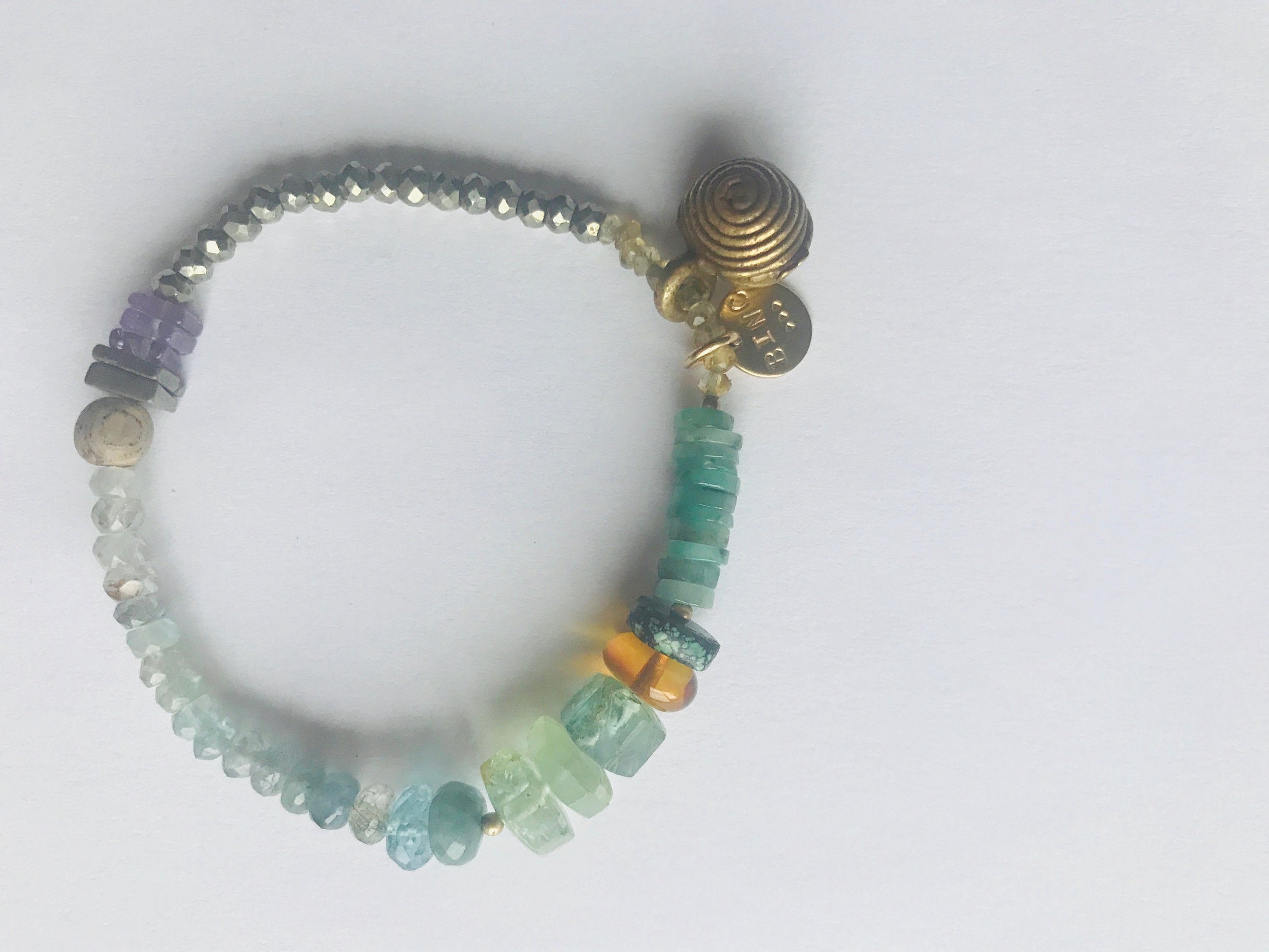 BAE Beaded Bracelet Top Angle View