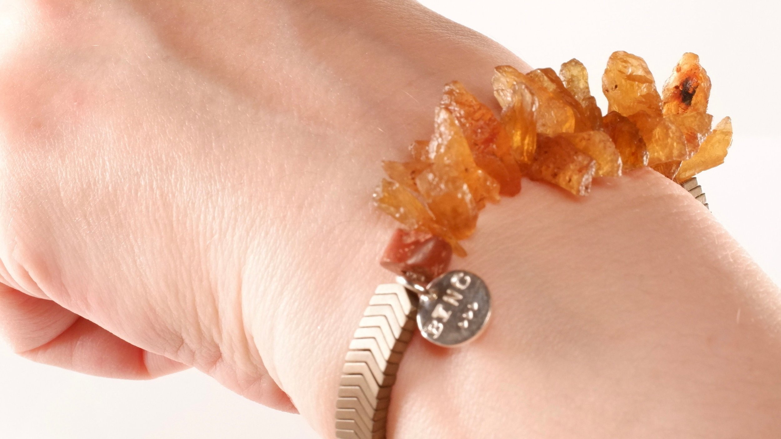 LUCHIA Jeweled Bracelet On Wrist Angle View