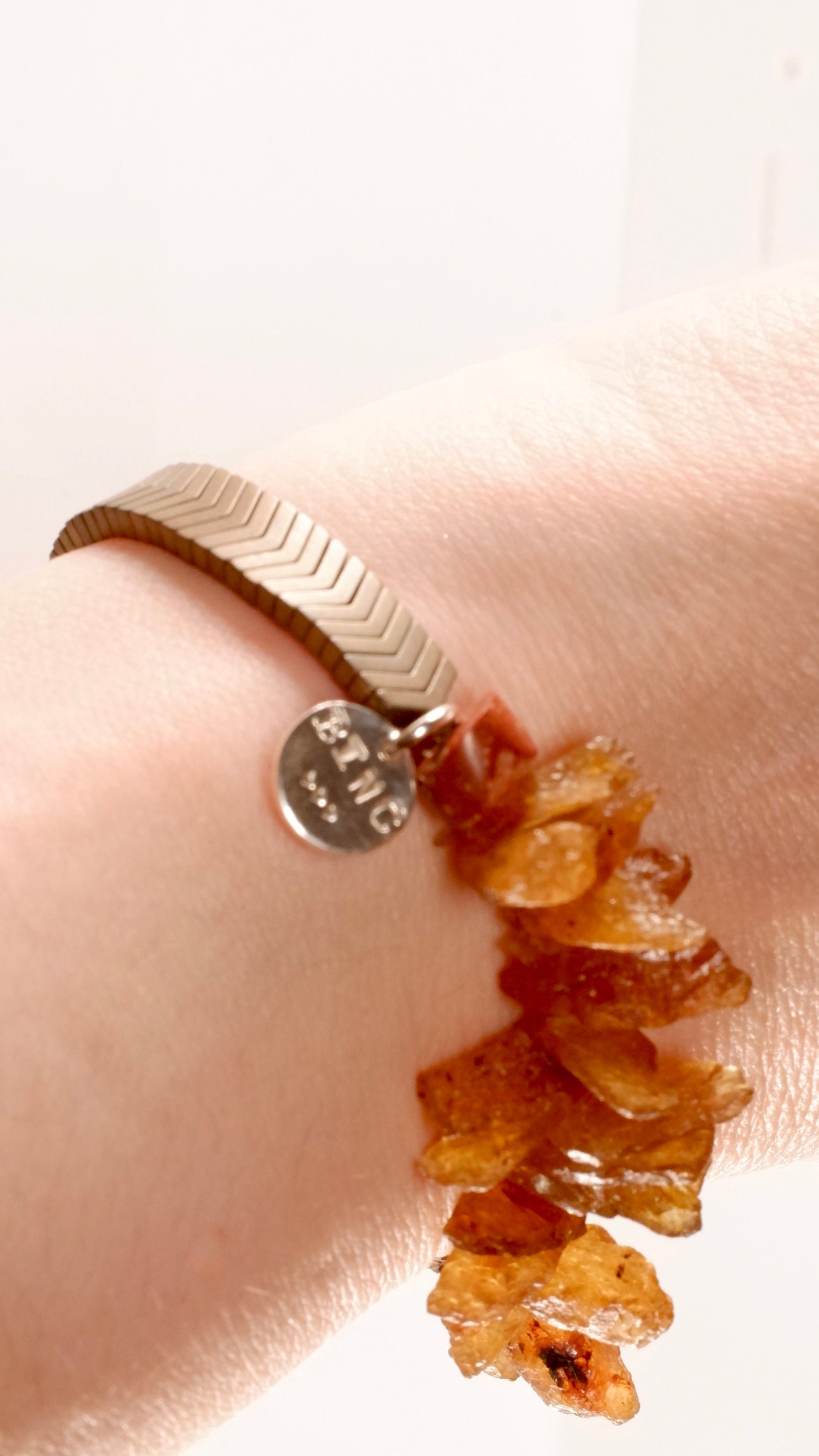 LUCHIA Jeweled Bracelet On Wrist Angle View