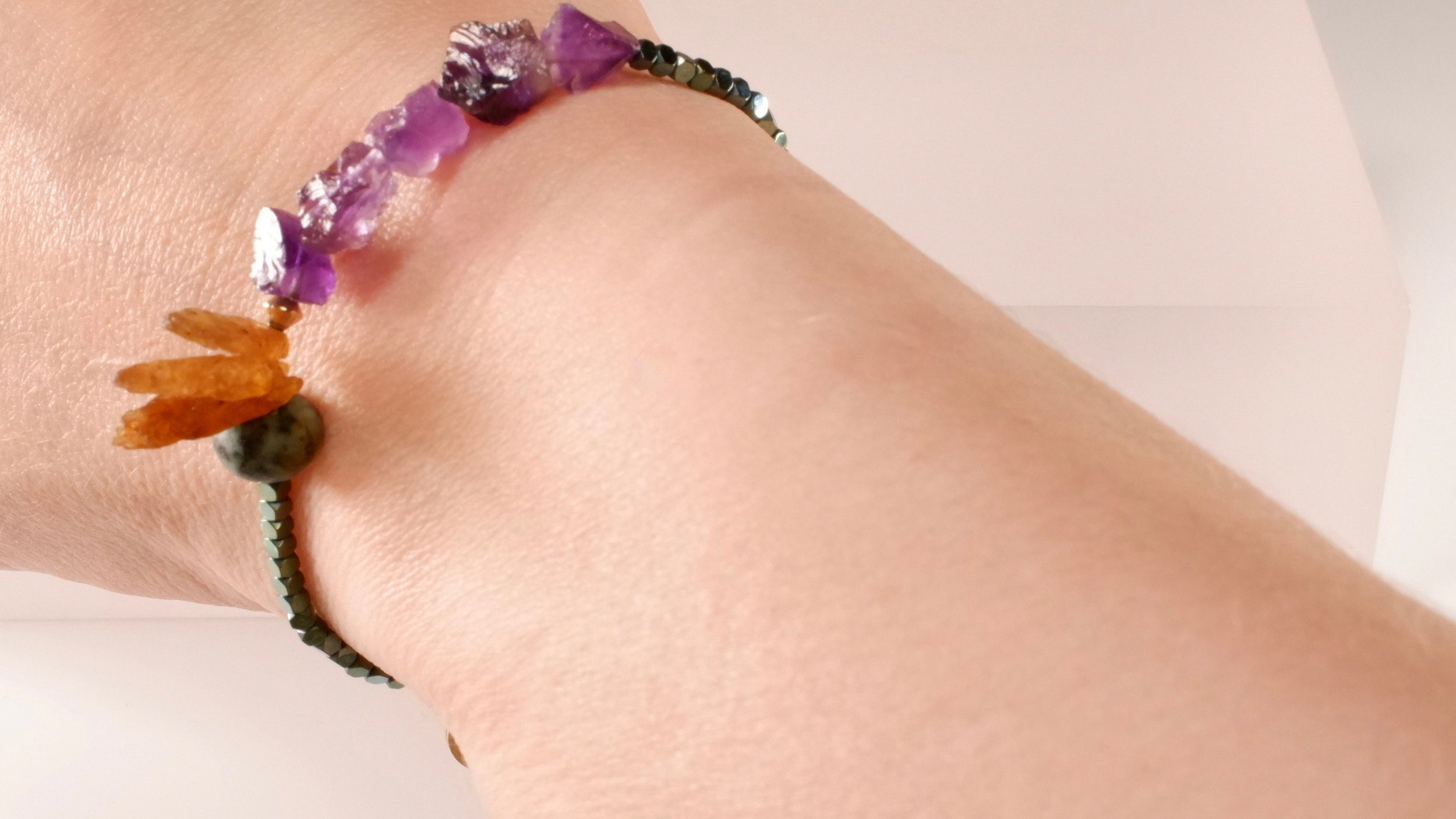 HENERY Jeweled Bracelet On Wrist