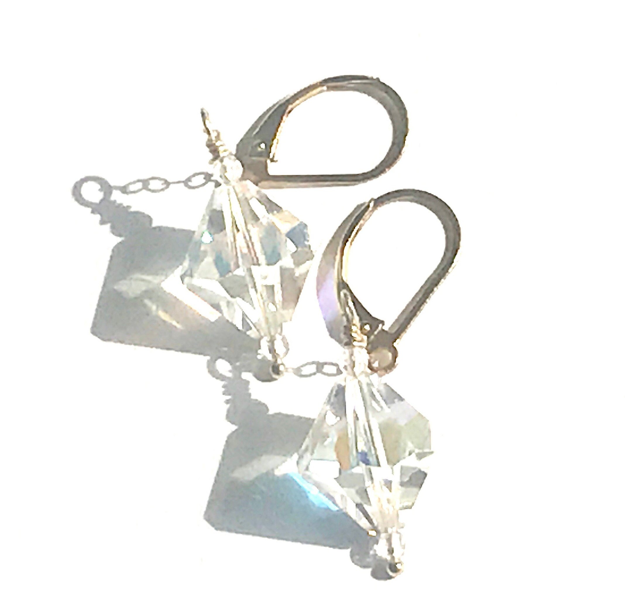 FIONA Flutter Earrings Top Angle View