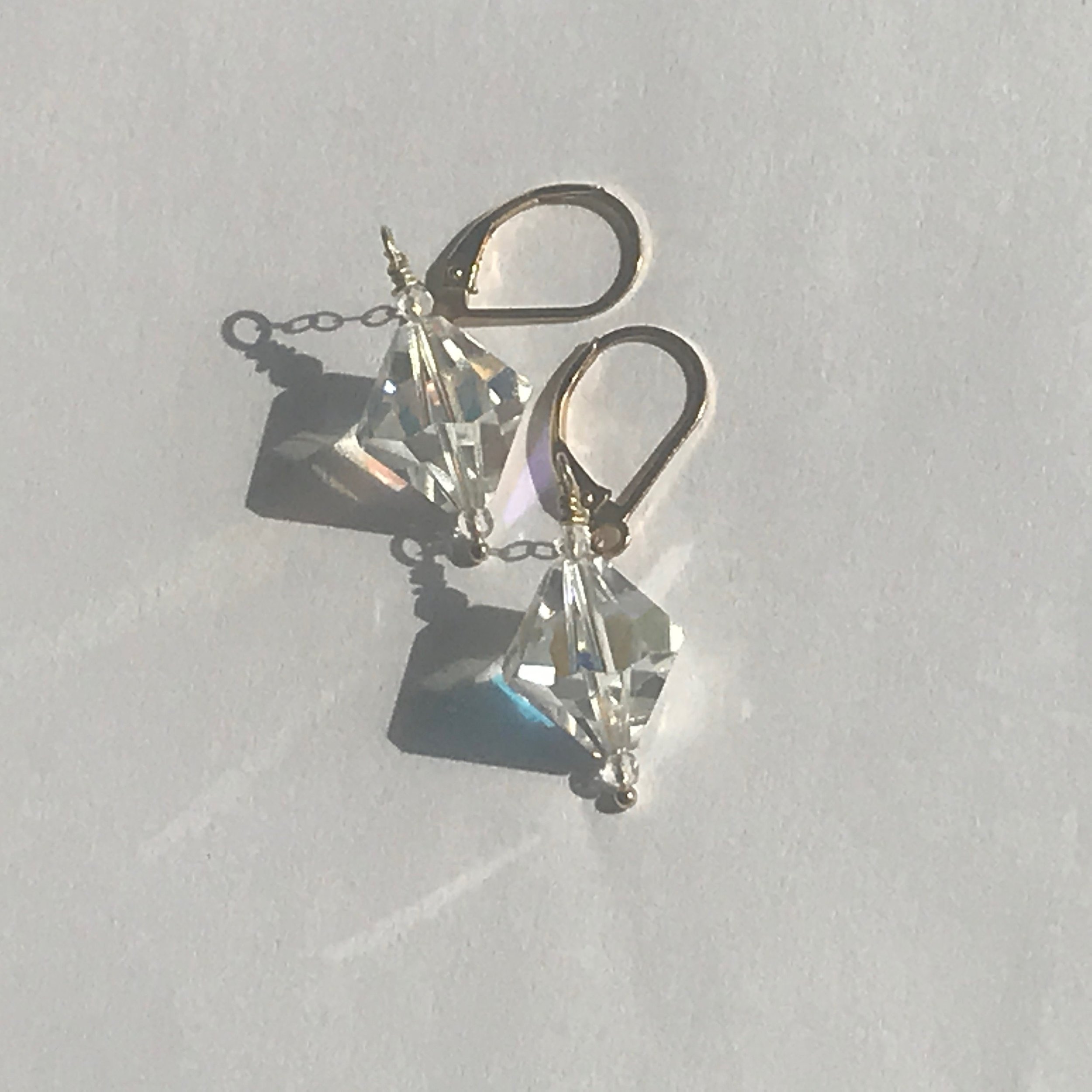 FIONA Flutter Earrings Top Angle View