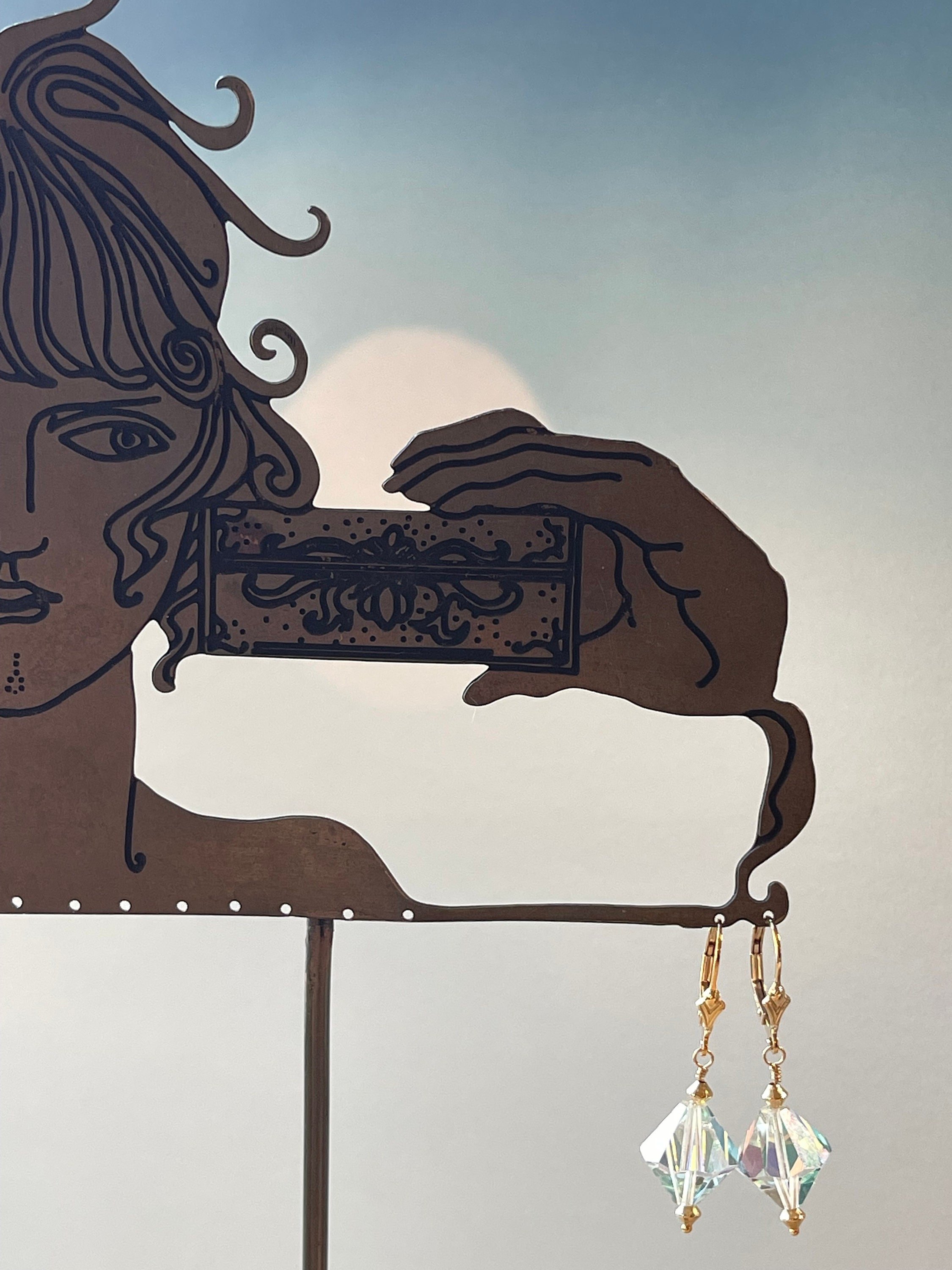 FIONA Flutter Earrings Hanging View