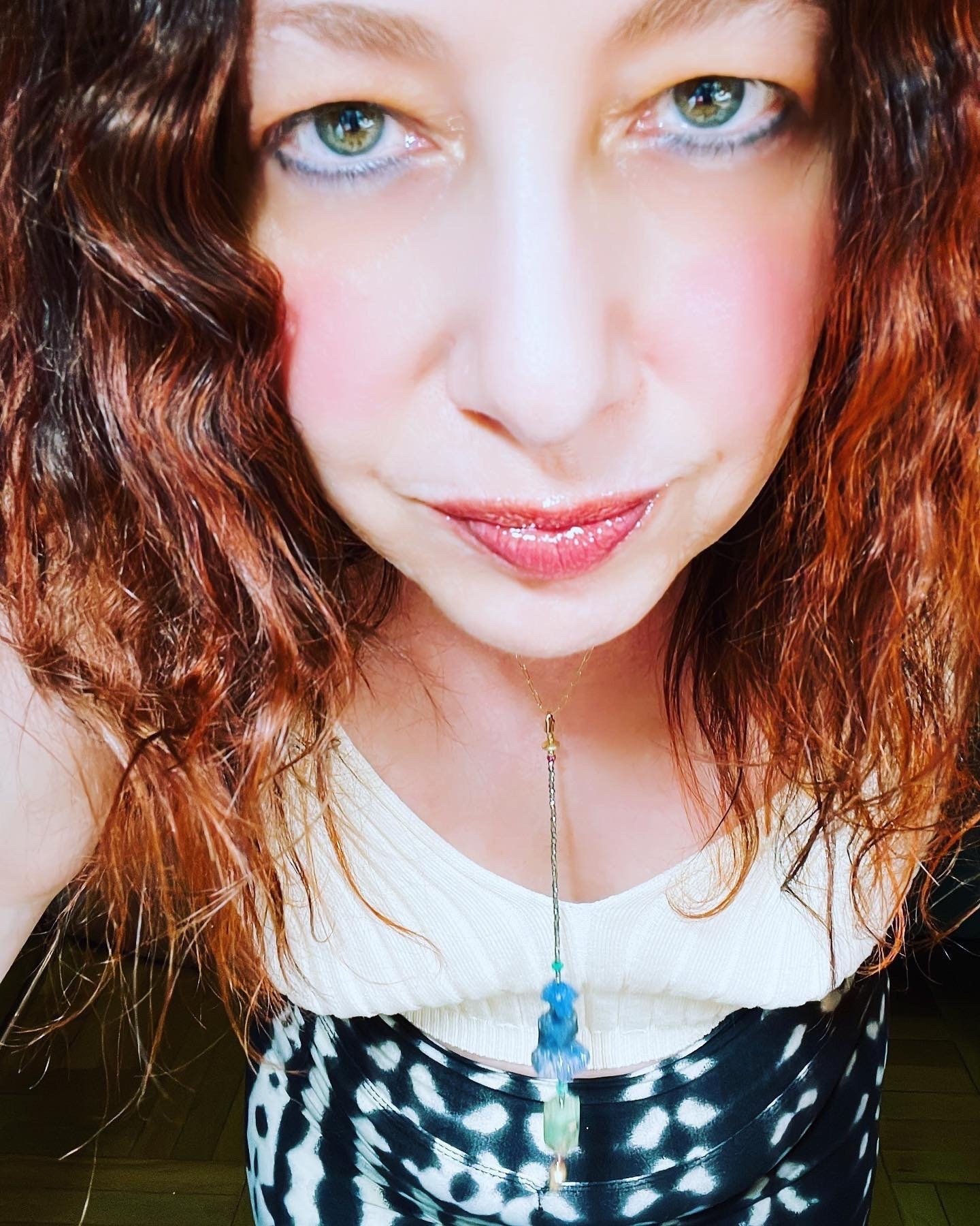 SUNDIAL Necklace Model Wearing On Neck