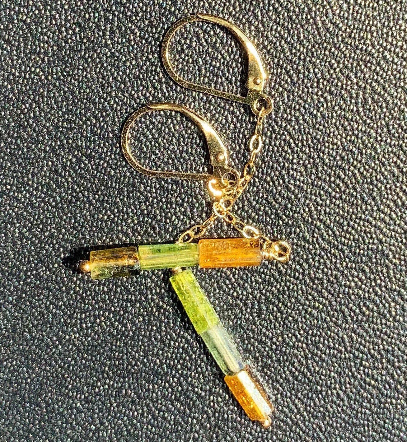 SOL Dangling Earrings Top Angle View