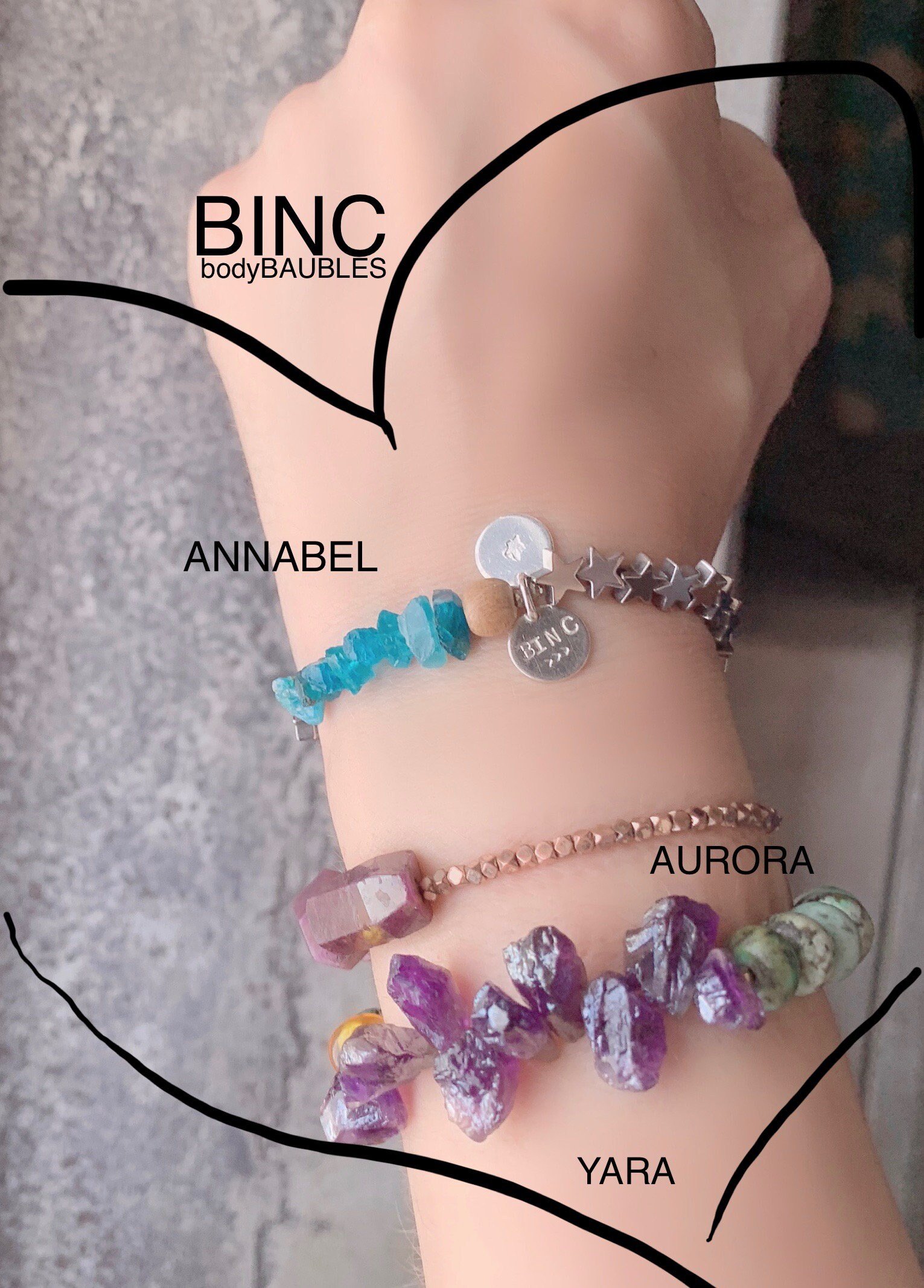 ANNABEL Bracelet Up Close View On Wrist