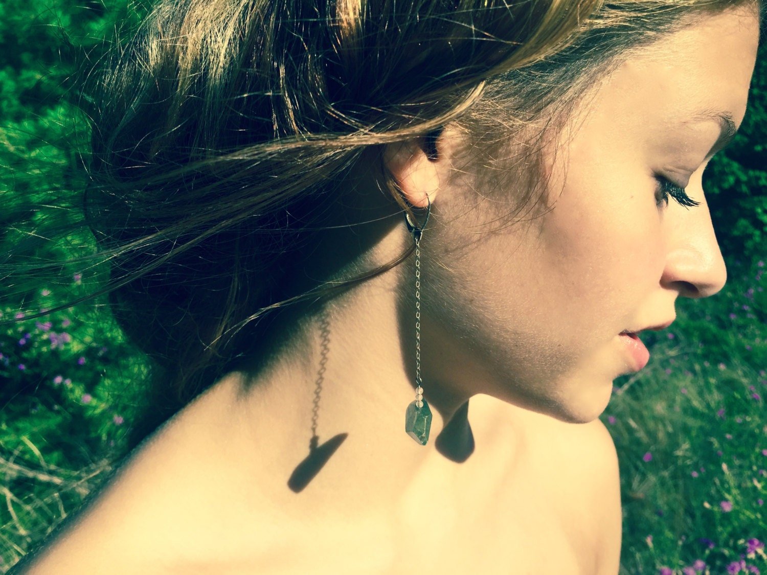 SYDNEY Earrings Model Wearing On Ear