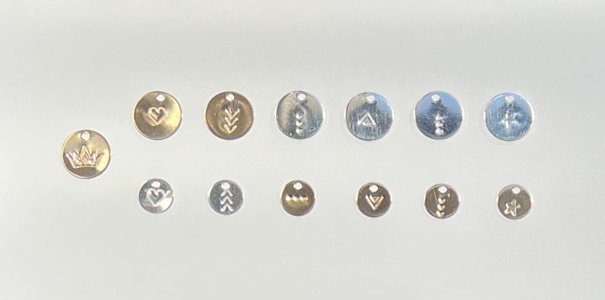 LOVE Charm Bracelet Metal Charms Up Close View