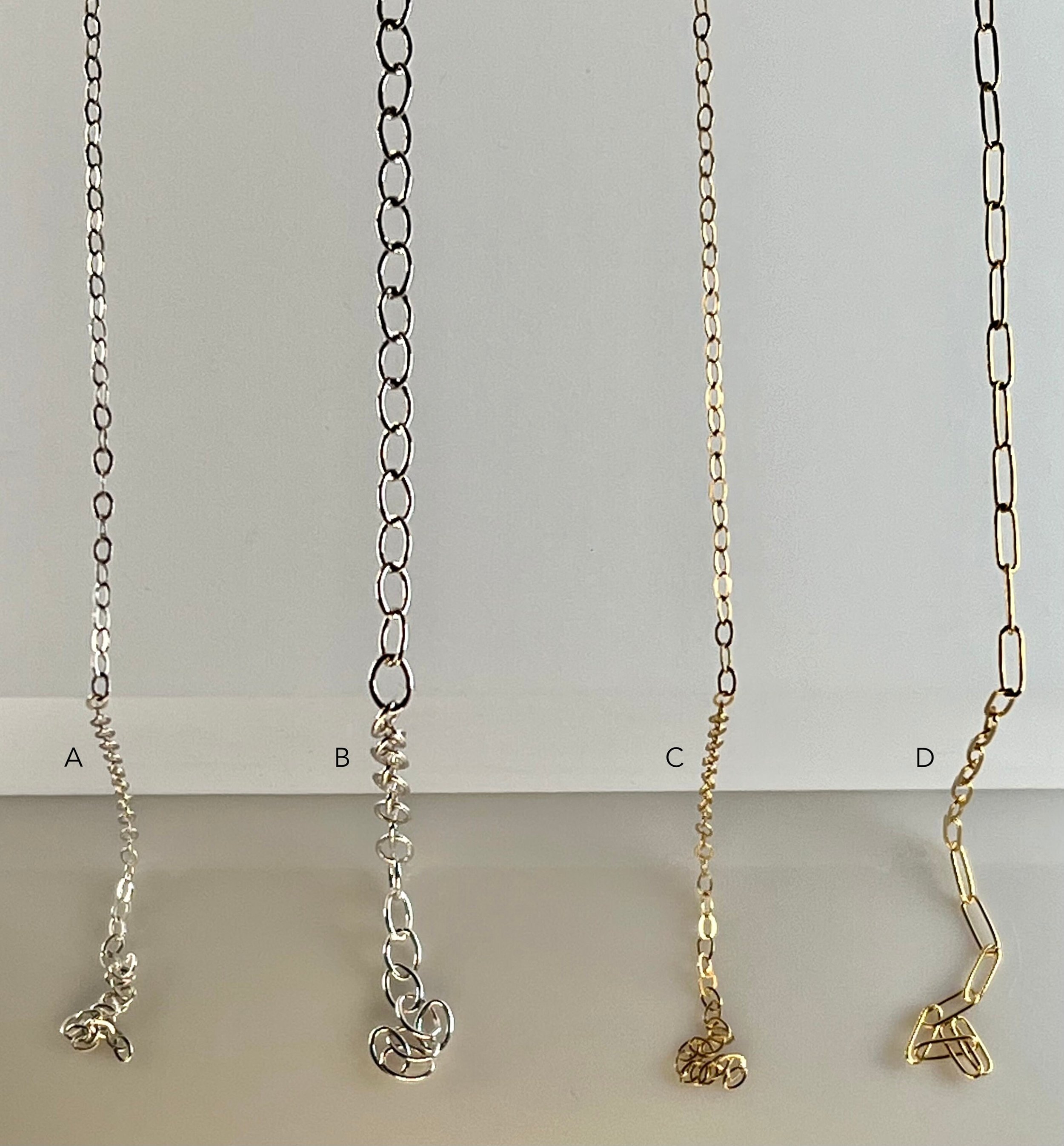 LOVE Charm Necklace Chain Choices