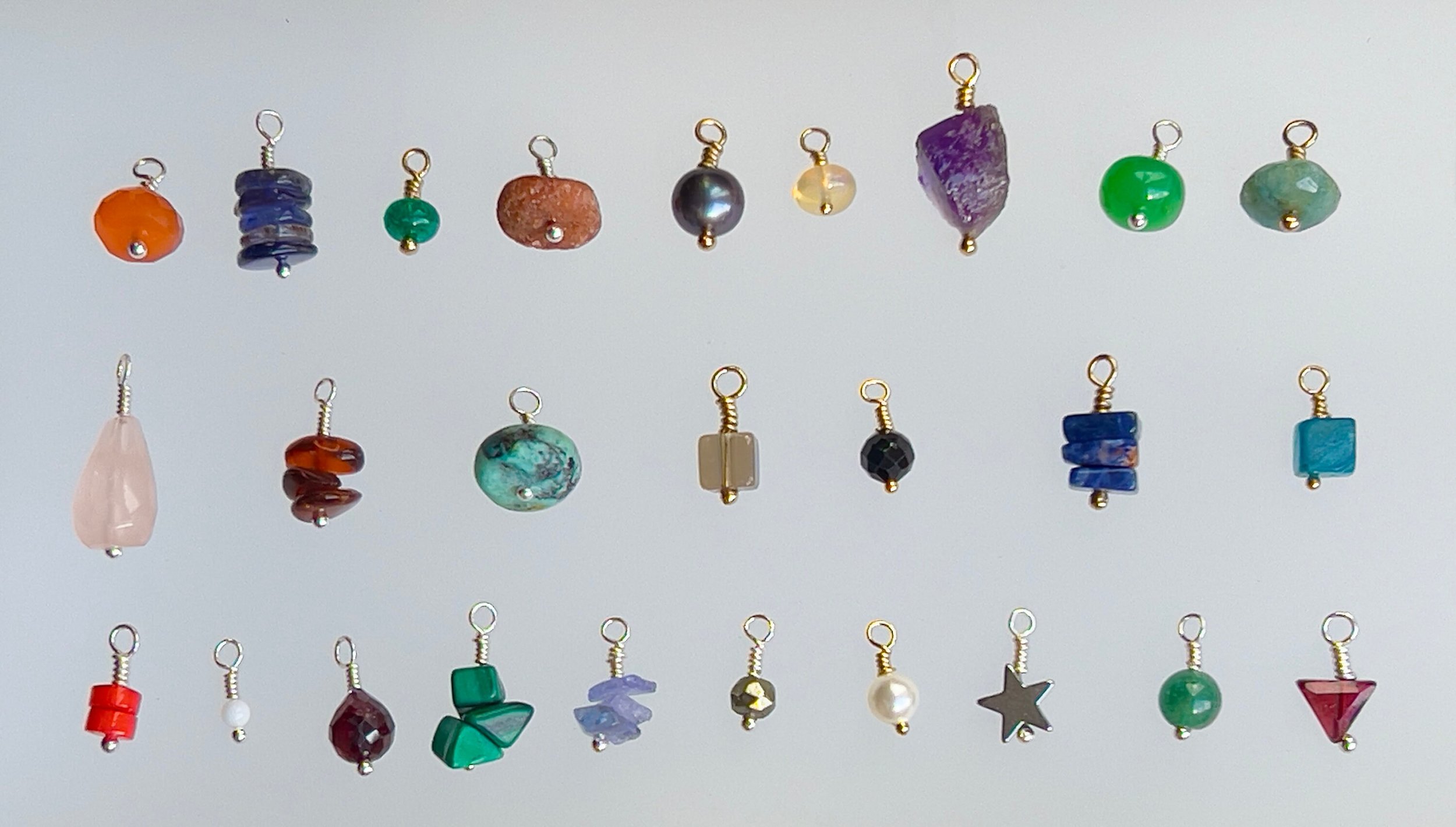 LOVE Charm Necklace Gem Chocies