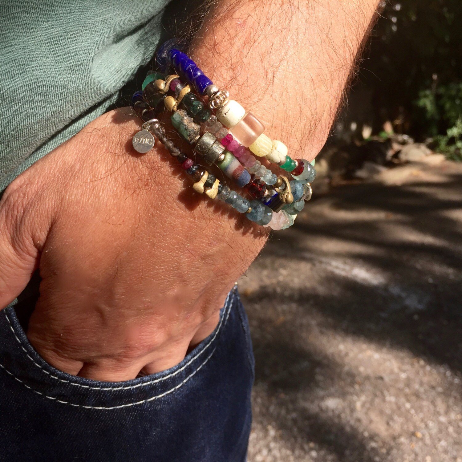 KANDINSKY Inspired Beaded Bracelet On Wrist
