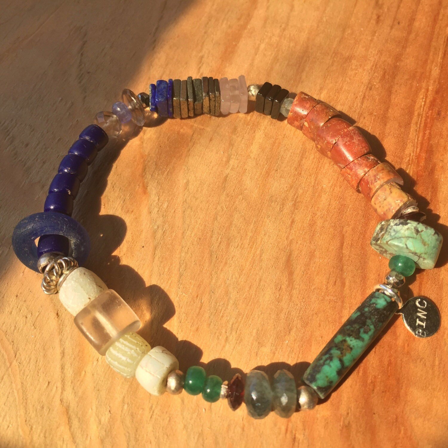 KANDINSKY Inspired Beaded Bracelet Top View