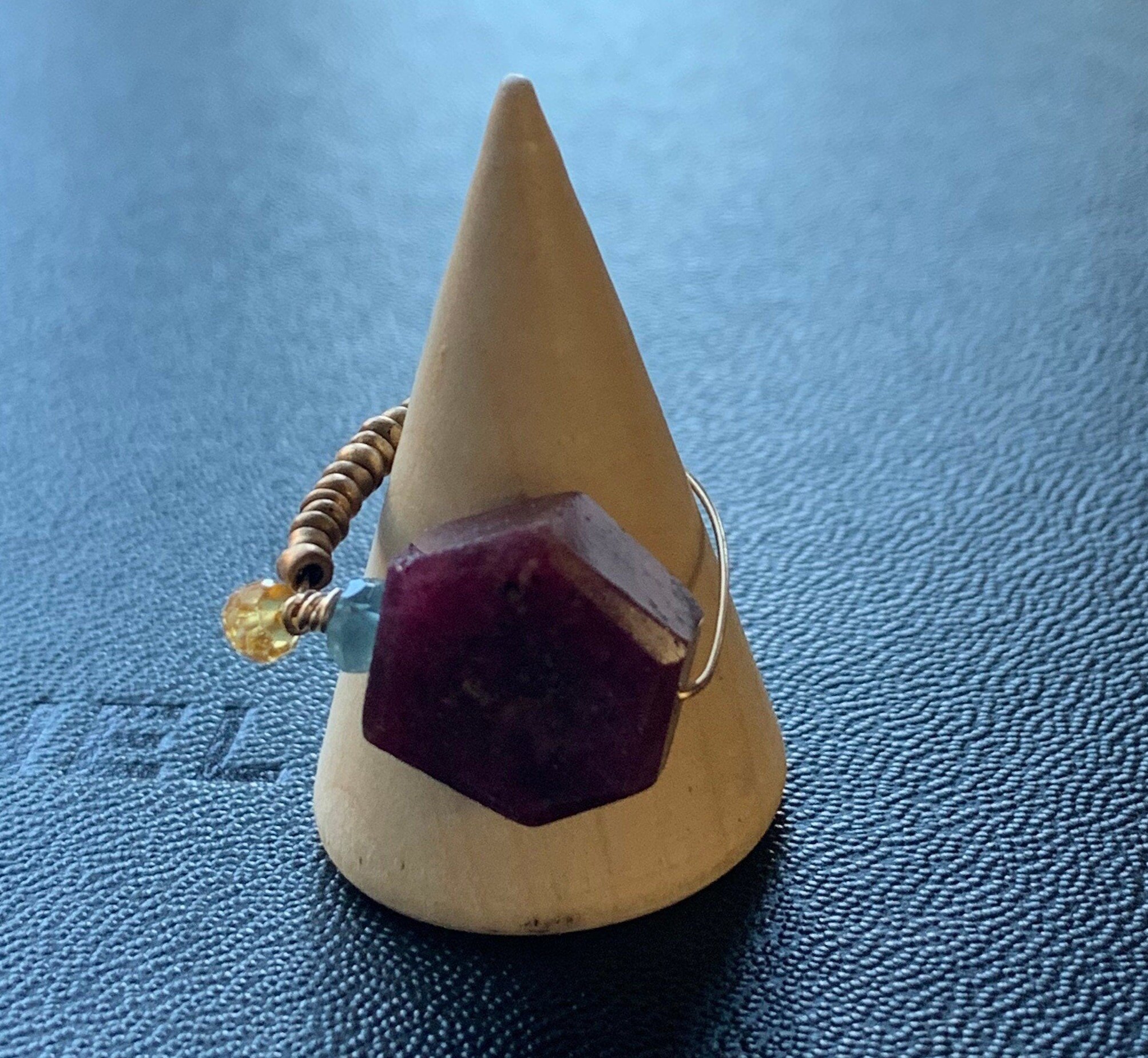 BIRMINGHAM Ruby Fidget Ring On Display