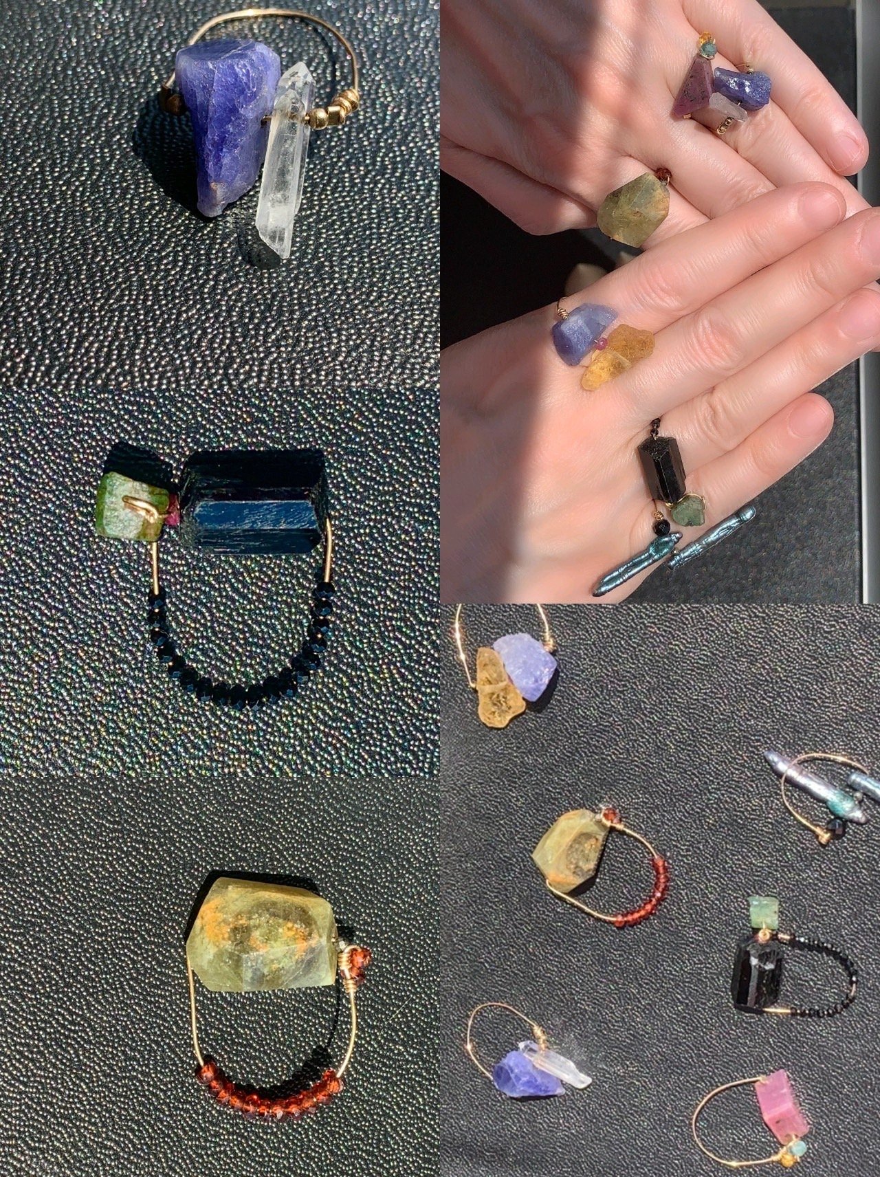 DARJEELING Crystal Fidget Ring Multiple Views