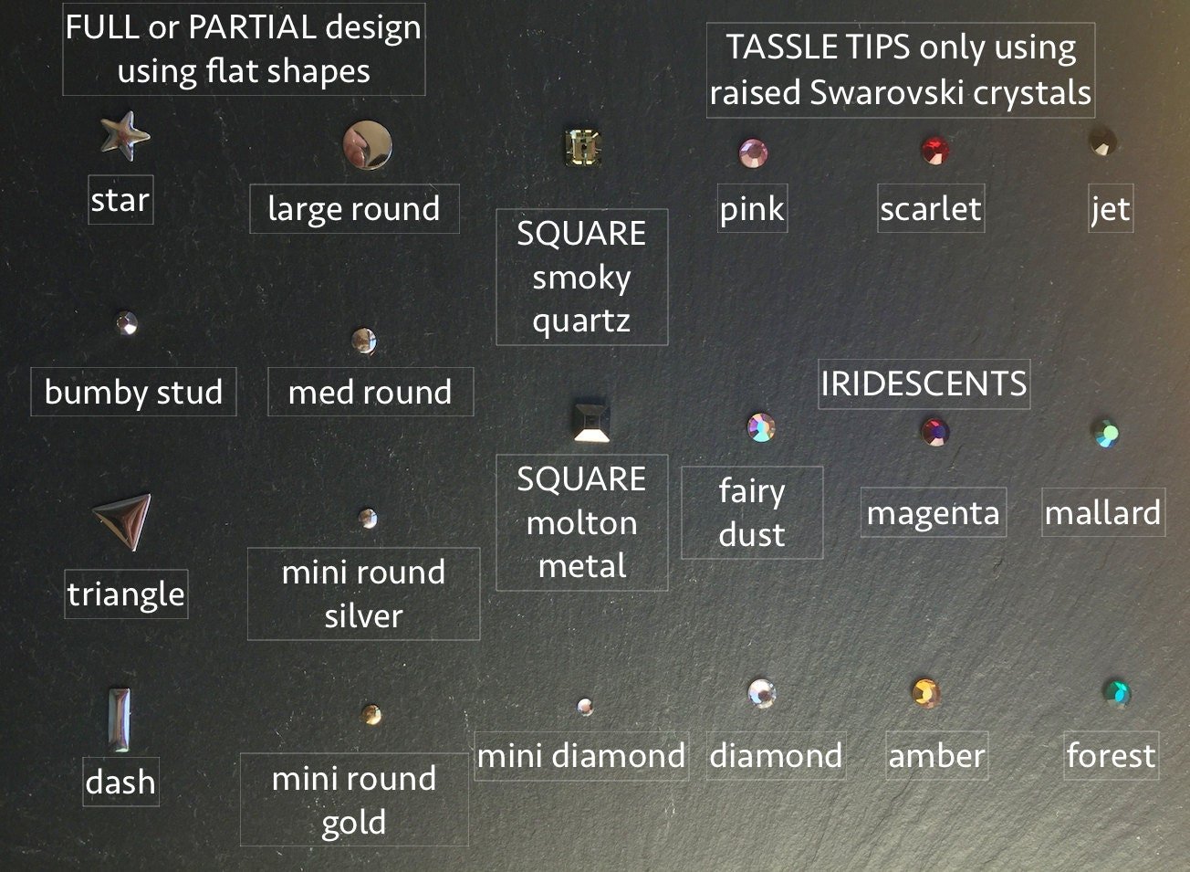 TRUCKER Attachable Pockets Crystal Choices