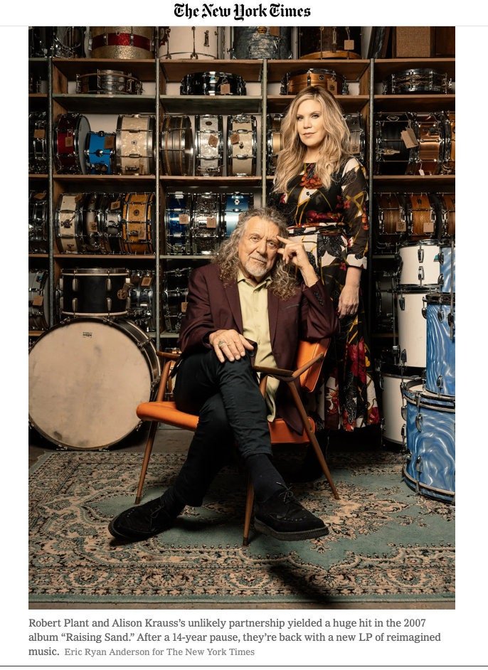 GROVE Earrings On Allison Krauss In NYT
