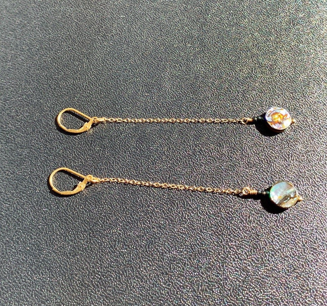 TESS Earrings Top Angle View
