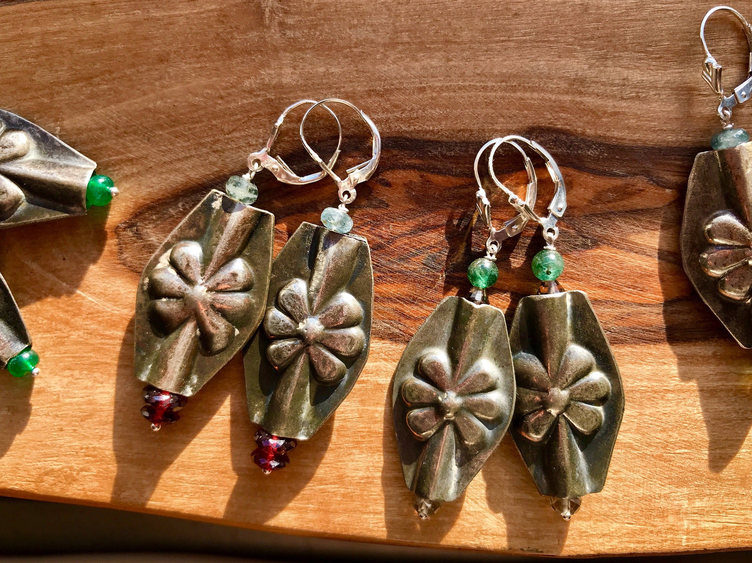 FLORA Earrings Top View Up Close
