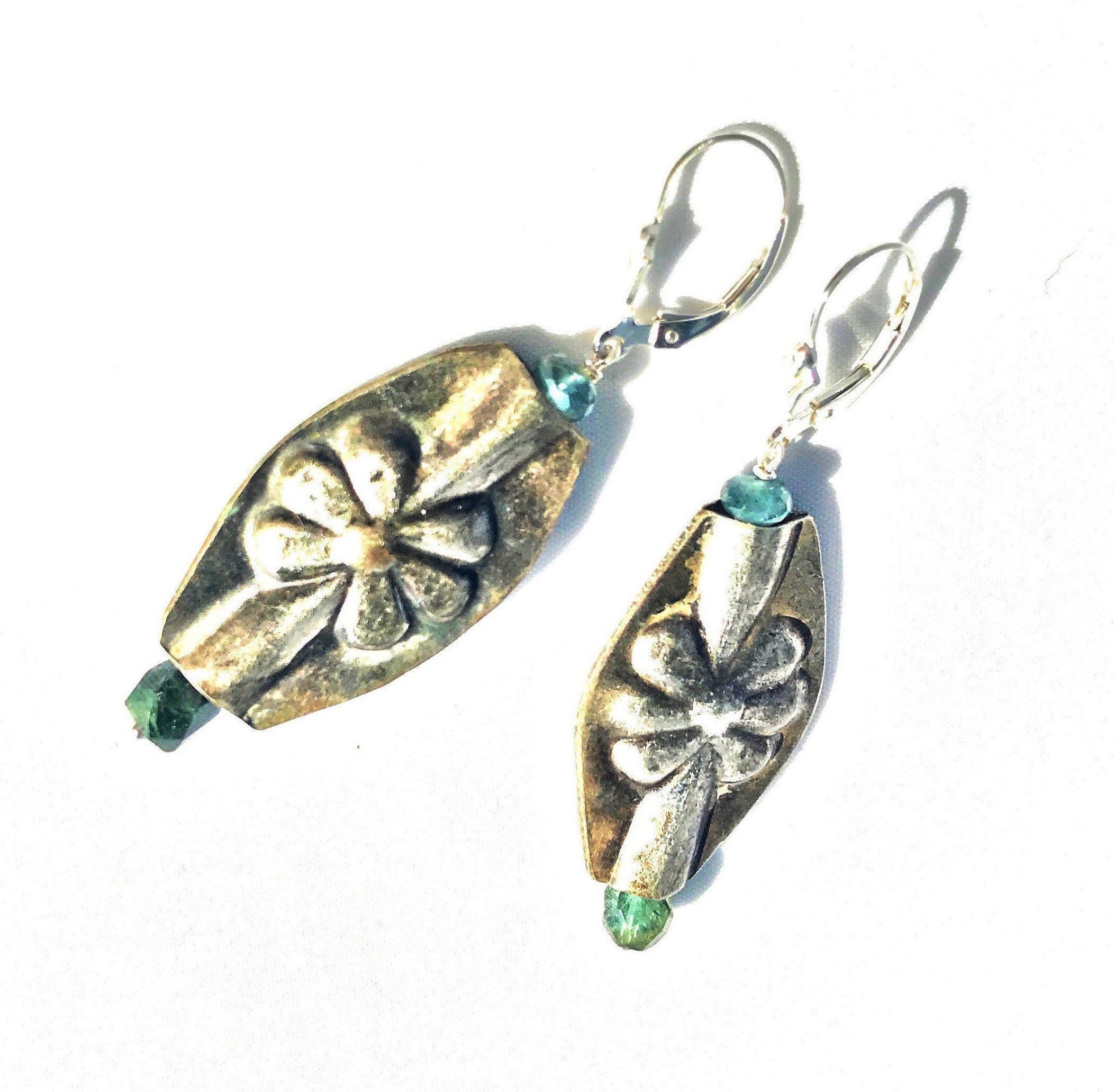 FLORA Earrings Top Angle View