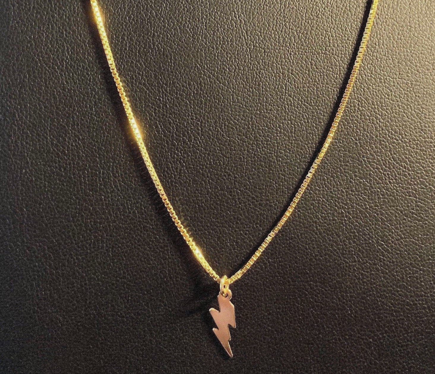 BOWIE BOLT Charm Necklace Front View