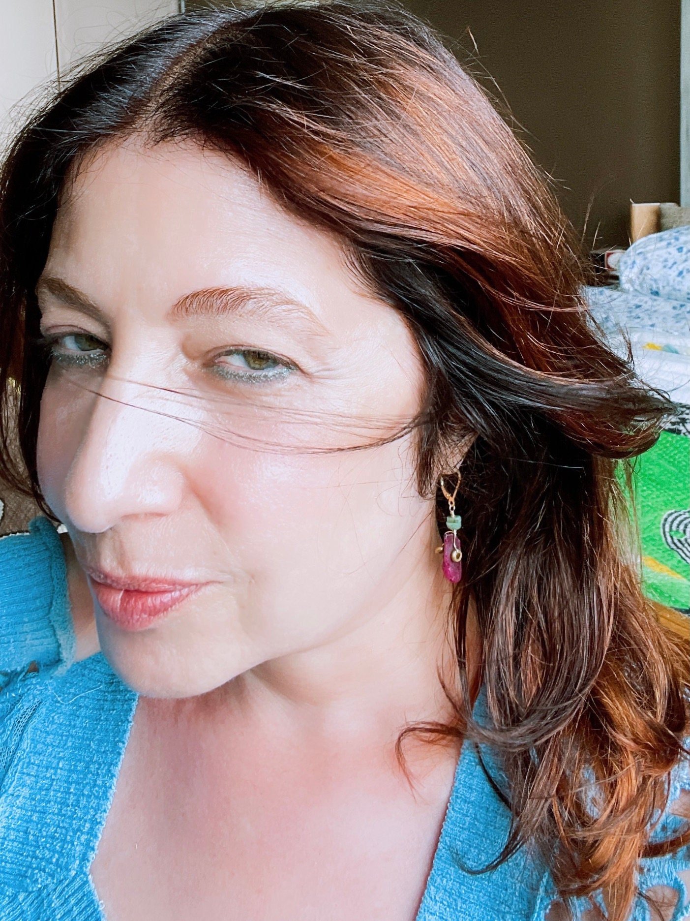 LUCY Earrings Model Wearing On Ear