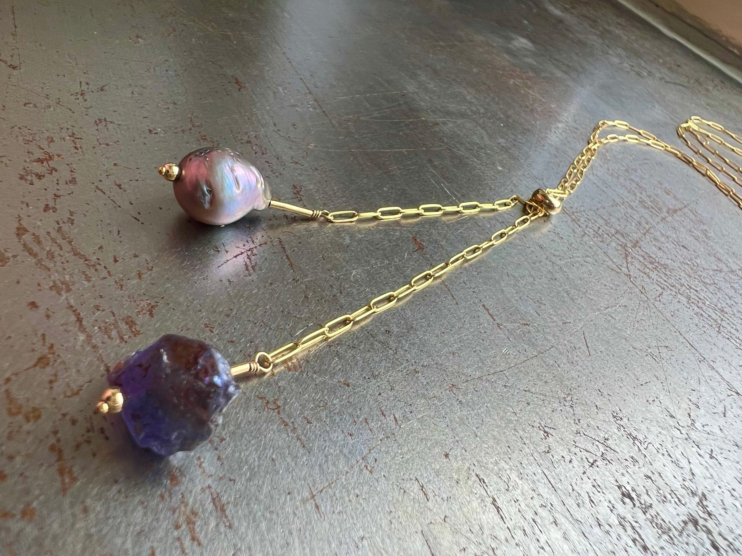 BETTY Bolo Necklace Top Side View