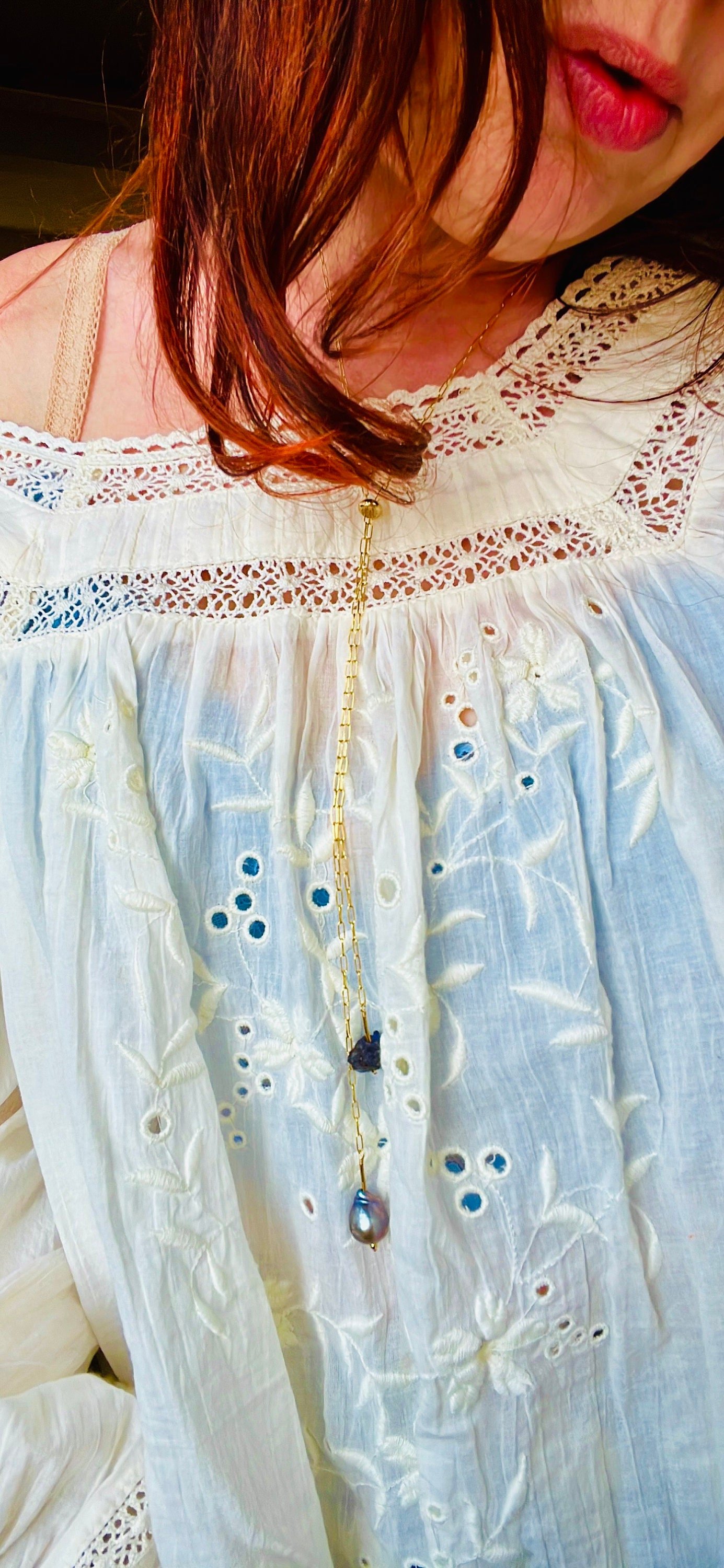 BETTY Bolo Necklace Model Wearing